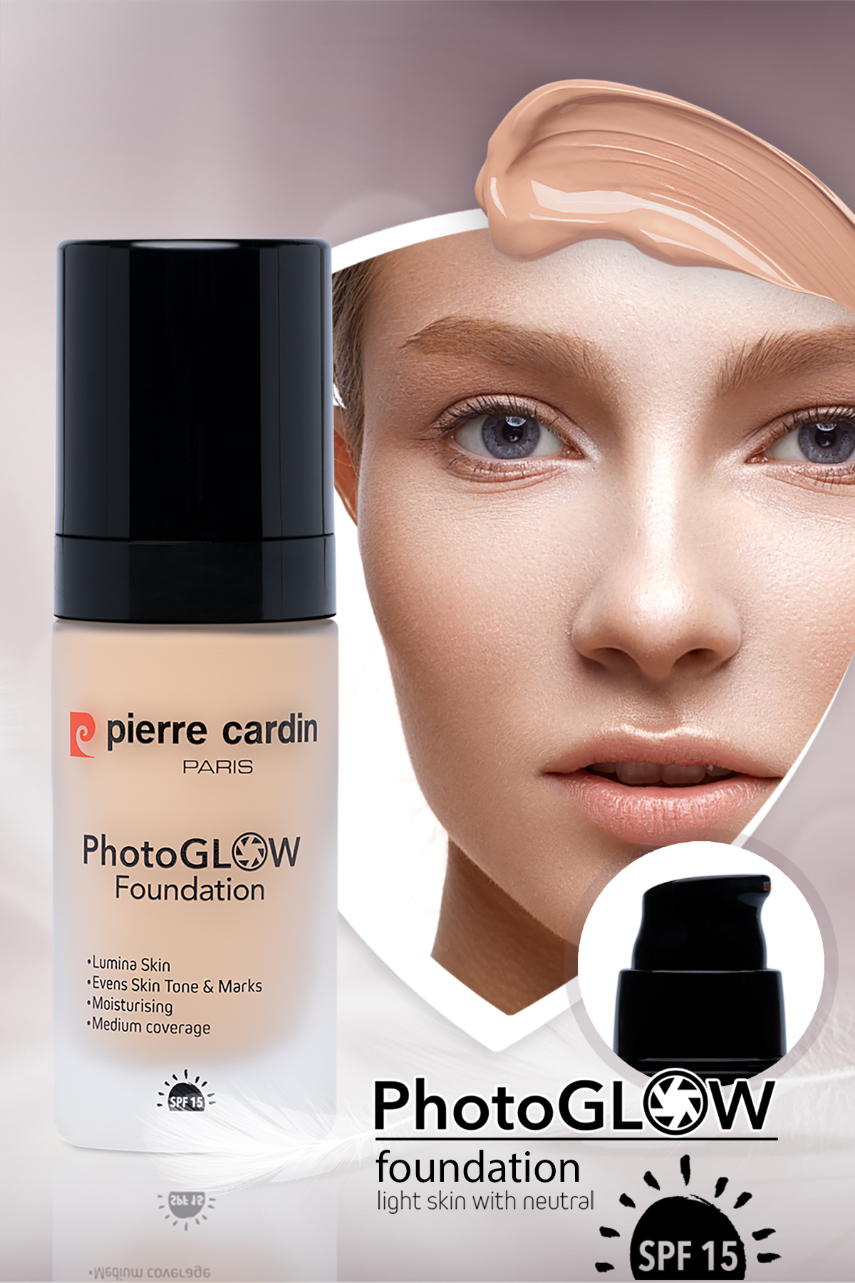 Pierre Cardin Photoglow Aydınlık Veren Fondöten Light Skin With Neutral