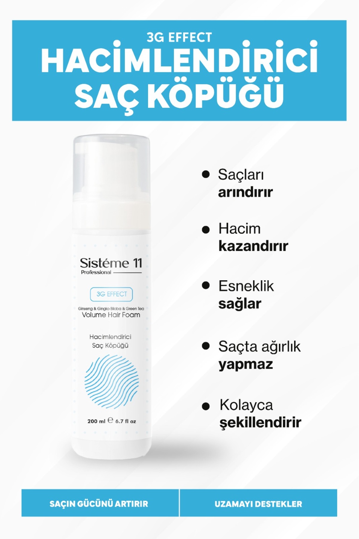 Sistéme 11 Sisteme 11 Hacimlendirici Köpük 200 ml