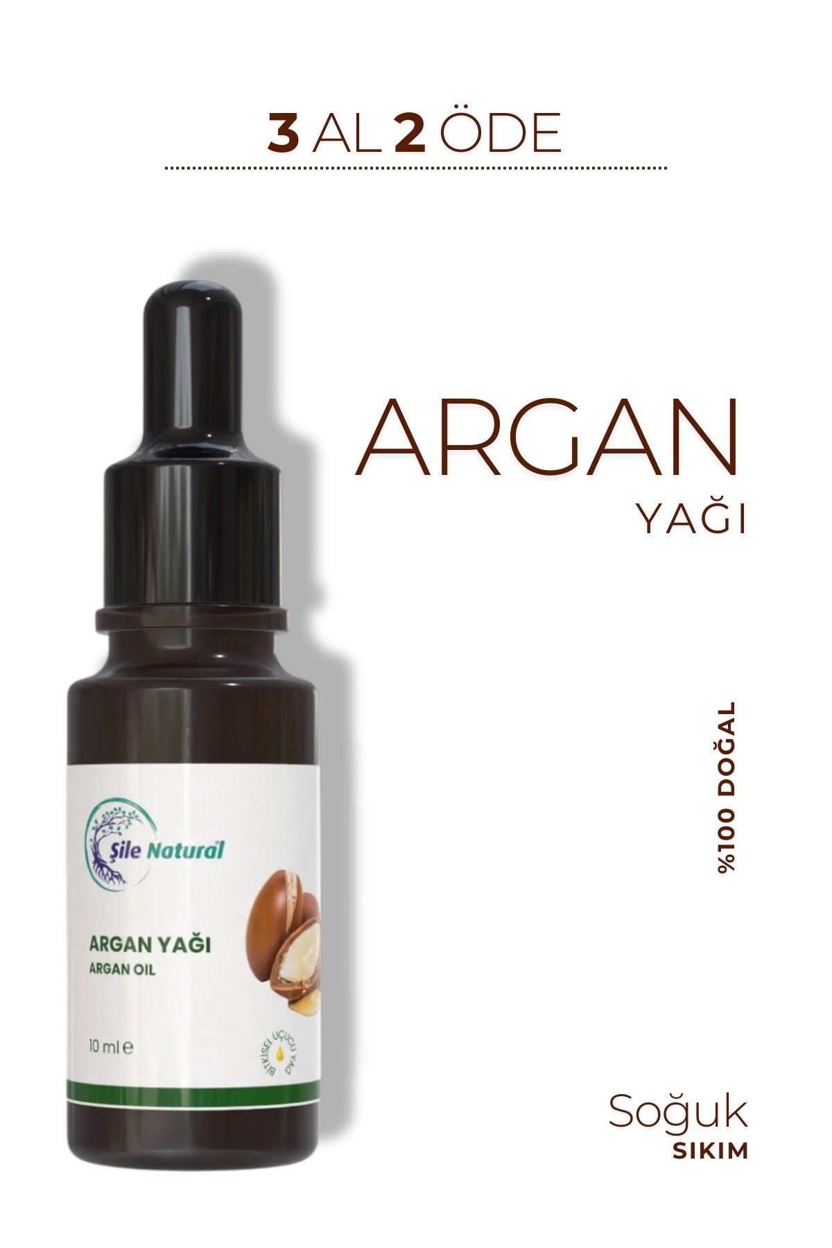 Şile Natural Argan Yağı 10 ml - %100 Doğal Argan Yağı