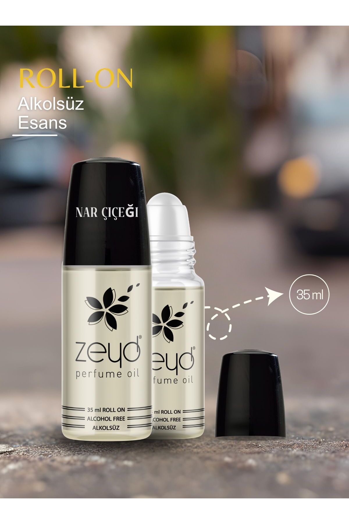 zeyd Nar Çiçeği Kokusu Alkolsüz Esans 35 ml Parfüm Esansı Roll-on EDP Esansiyel Yağ Unisex