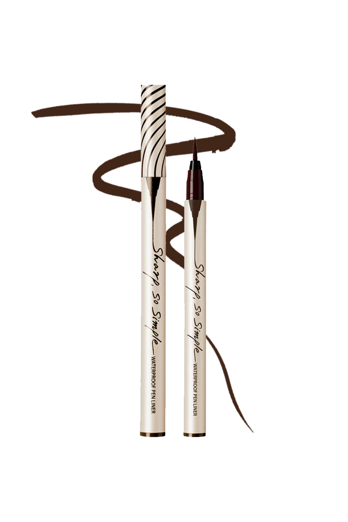 CLIO Suya Dayanıklı, İnce Uçlu Eyeliner CLIO Sharp So Simple Waterproof Pen Liner (02 Brown)