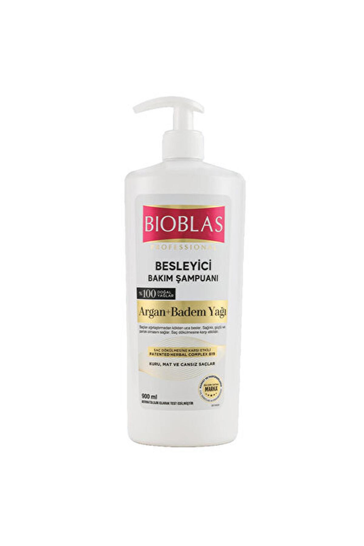 Bioblas BİOBLAS BESLEYİCİ BAKIM ŞAMPUANI ARGAN + BADEM YAĞI KURU MAT VE CANSIZ SAÇLAR İÇİN
