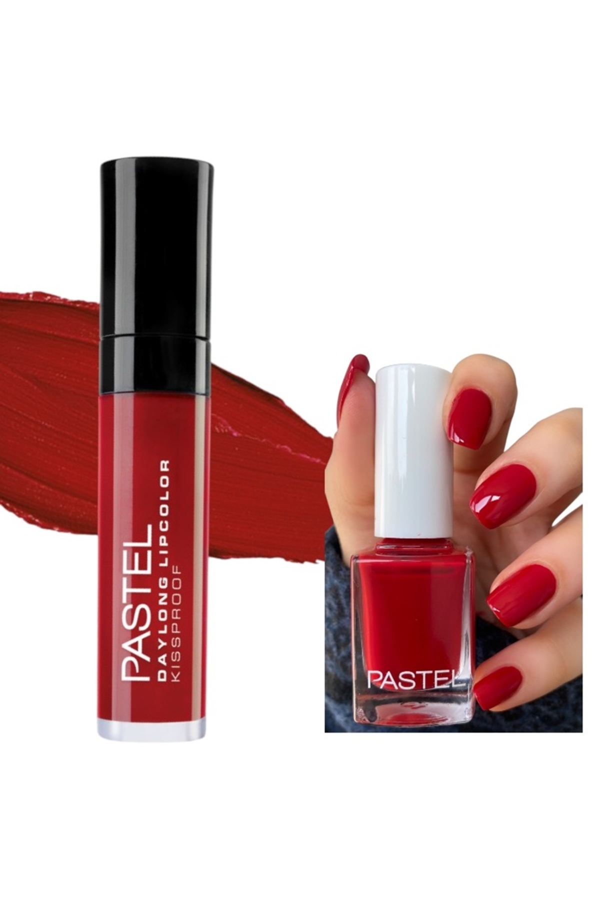 Pastel Daylong Lipcolor Kissproof - Likit Mat Ruj 09 + Oje no 10