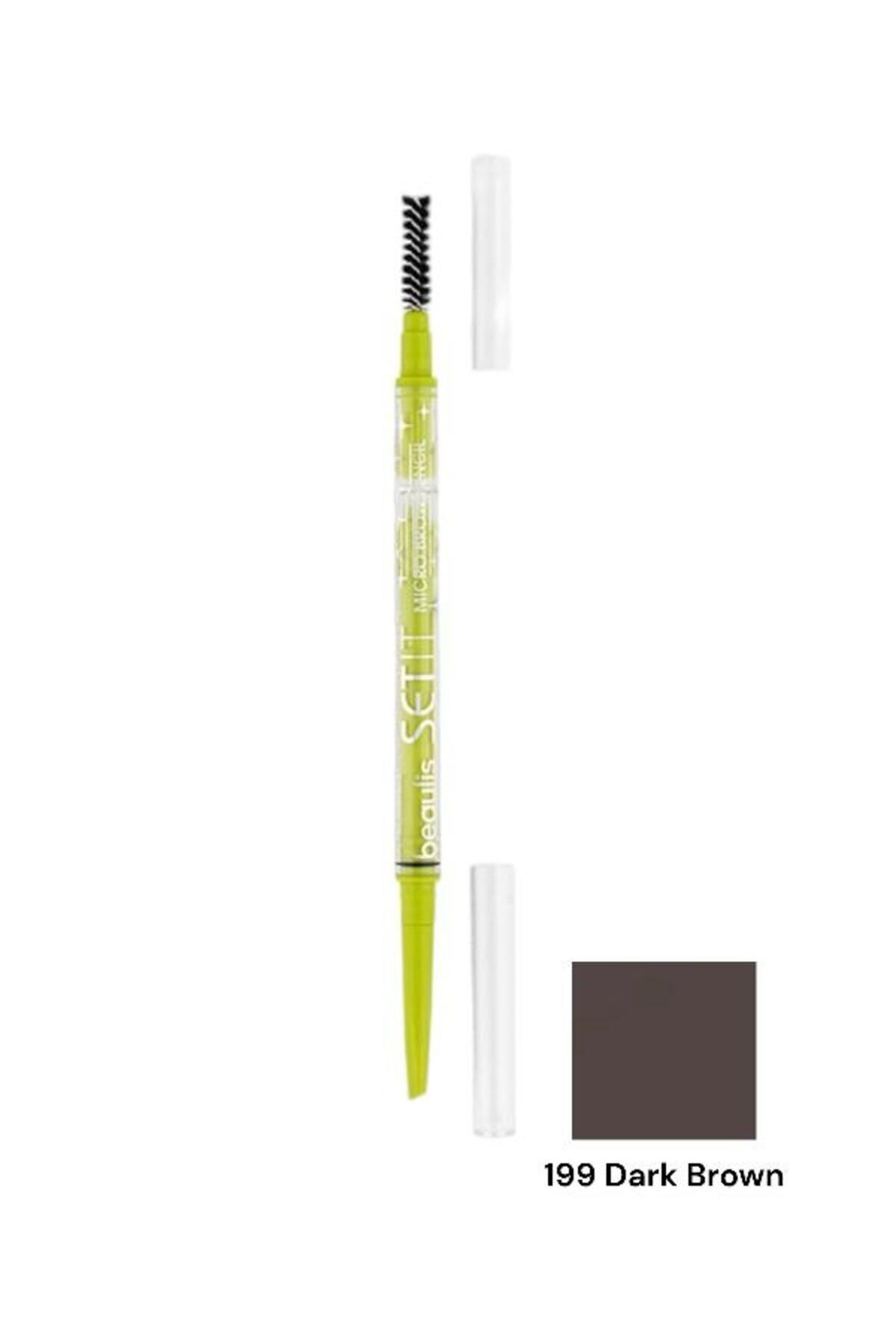 beaulis Set It Mikro Kaş Kalemi Micro Brow Pencil (199 DARK BROWN)