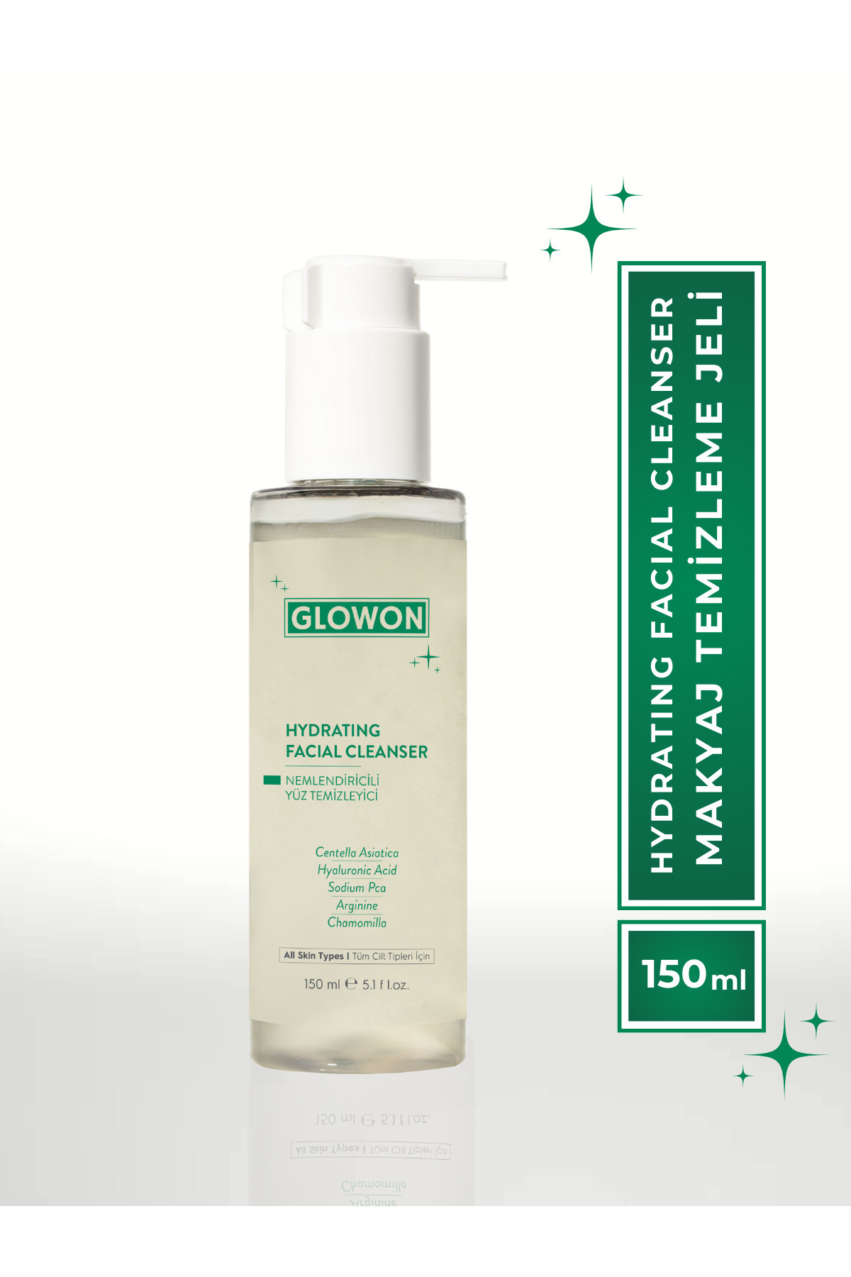 GLOWON Hydrating Cleanser Normal ve Kuruya Dönük Ciltler İçin Nemlendiren Makyaj Temizleme jeli
