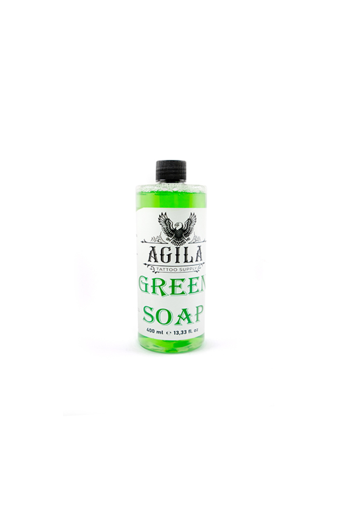 Agila Green Soap Temizleme Sıvısı 400ml Dövme Kalıcı Makyaj Microblading Yeşil Sabun Su