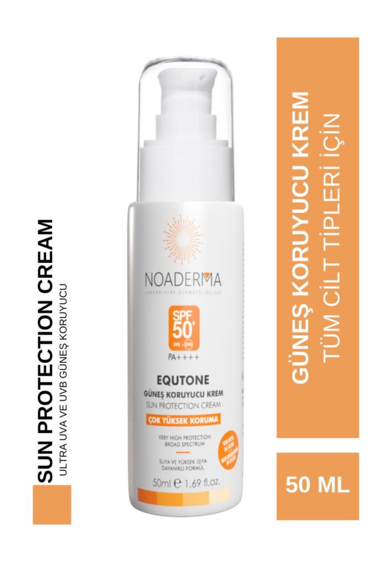 NOADERMA Equtone Leke Karşıtı Güneş Koruyucu Yeni Nesil Filtreli SPF50+ Krem 50 ml