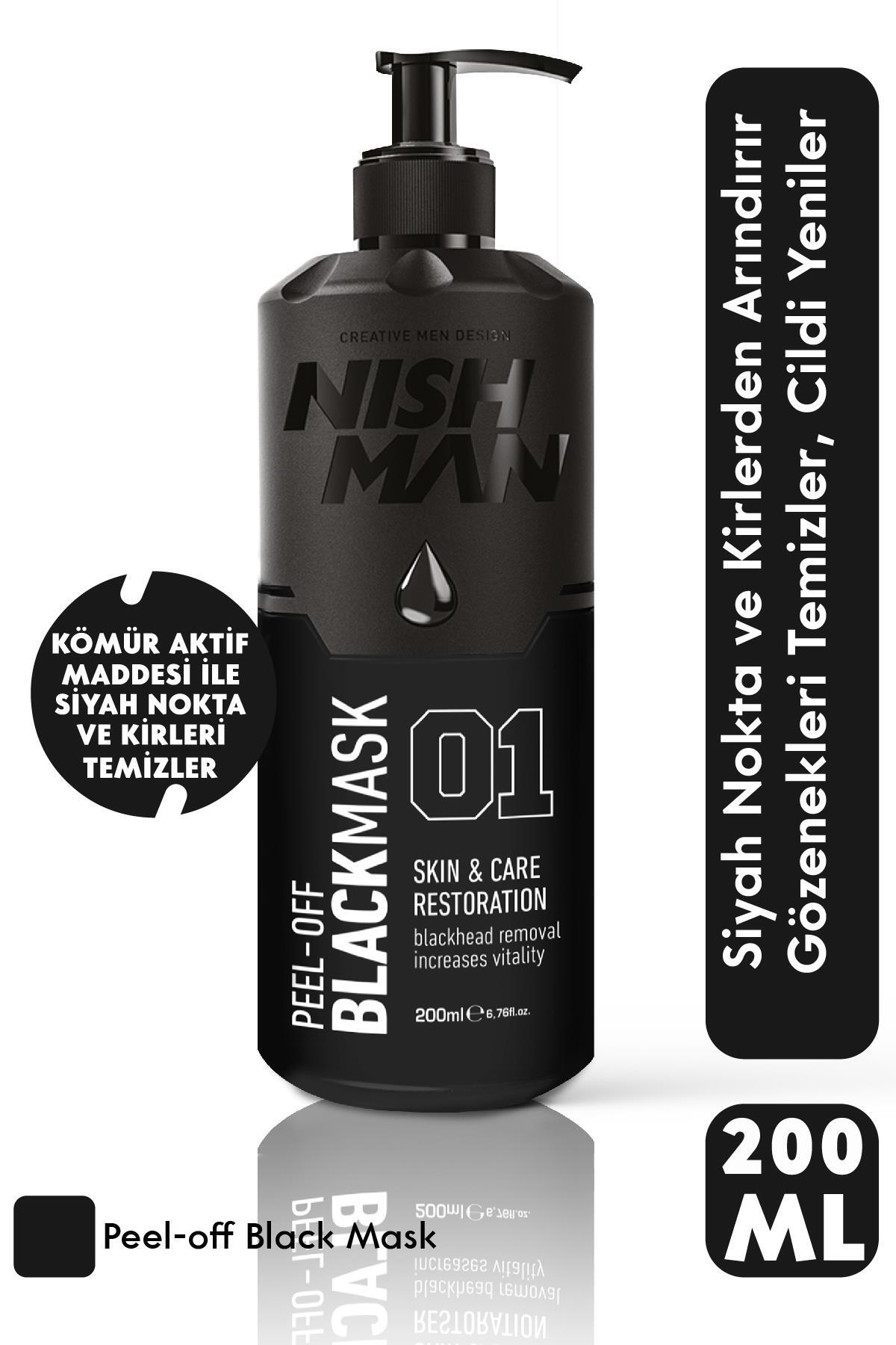 NISHMAN Soyulabilir Siyah Yüz Maskesi 200 ml