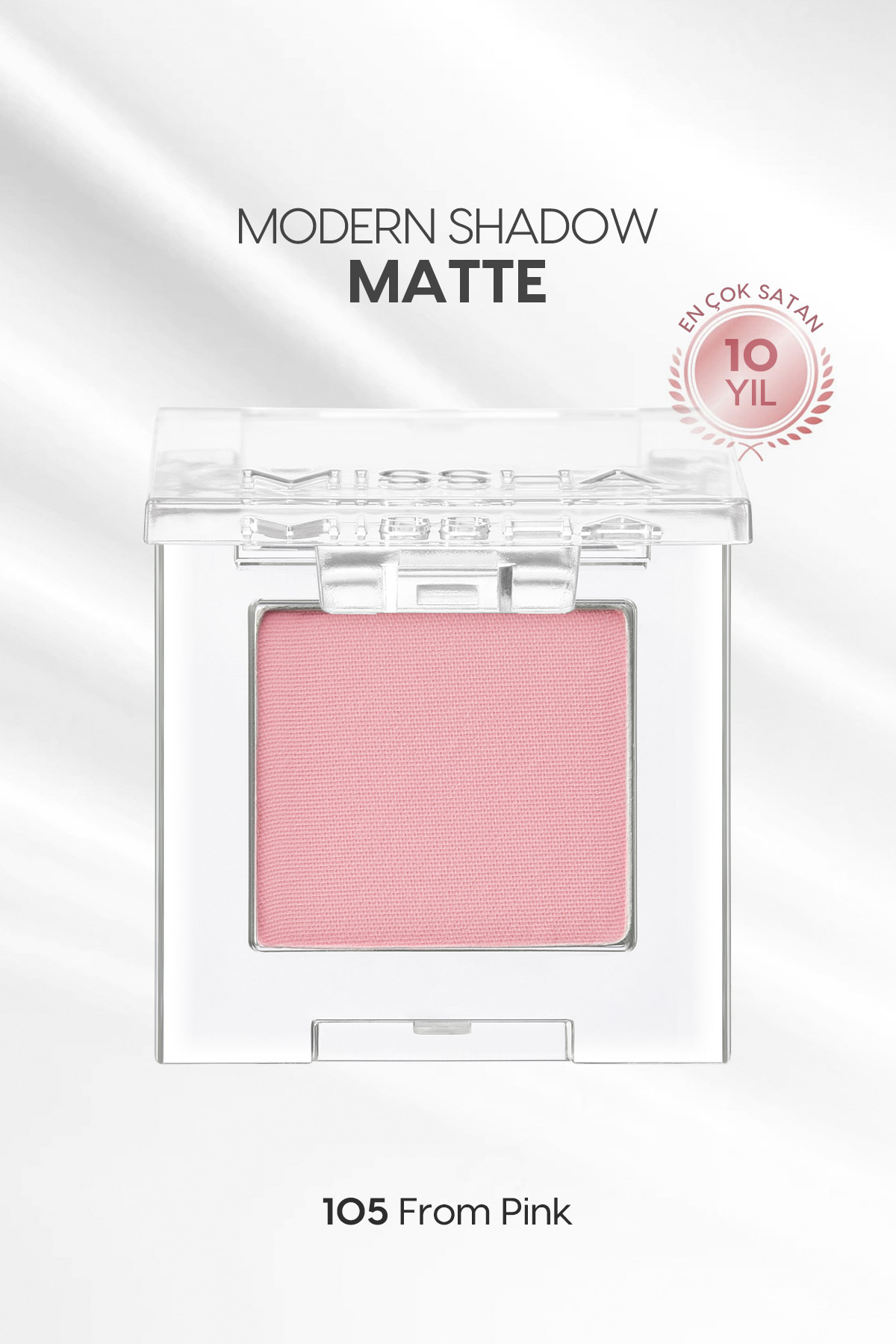 Missha Yumuşak Dokulu, Dökülme Yapmayan Mat Tekli Göz Farı Modern Shadow Matte (105 From Pink)