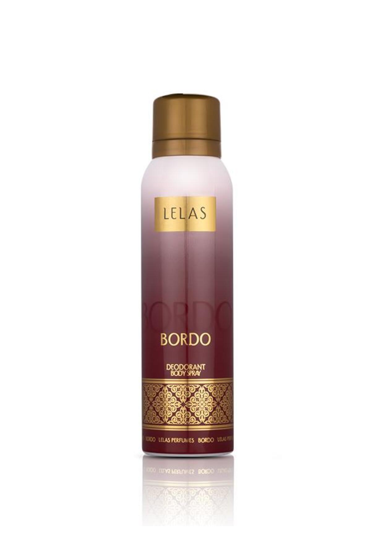 Lelas Bordo Unisex Deodorant 150 ML – Oryantal Çiçeksi Parfümlü Koku Spreyi – 1139