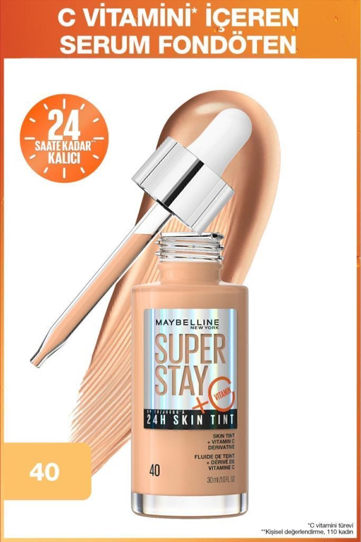 Maybelline New York MAYBELLİNE NEWYORK SUPER STAY SKİNTİNT FONDÖTEN 40-