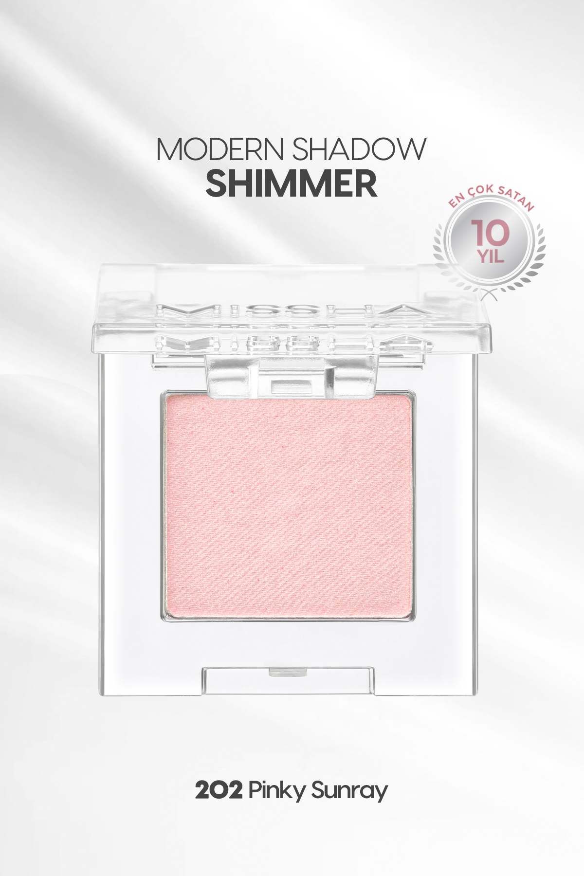 Missha Uzun Süre Kalıcı Kolay Uygulanan Işıltılı Tekli Far Modern Shadow Shimmer (202 Pinky Sunray)