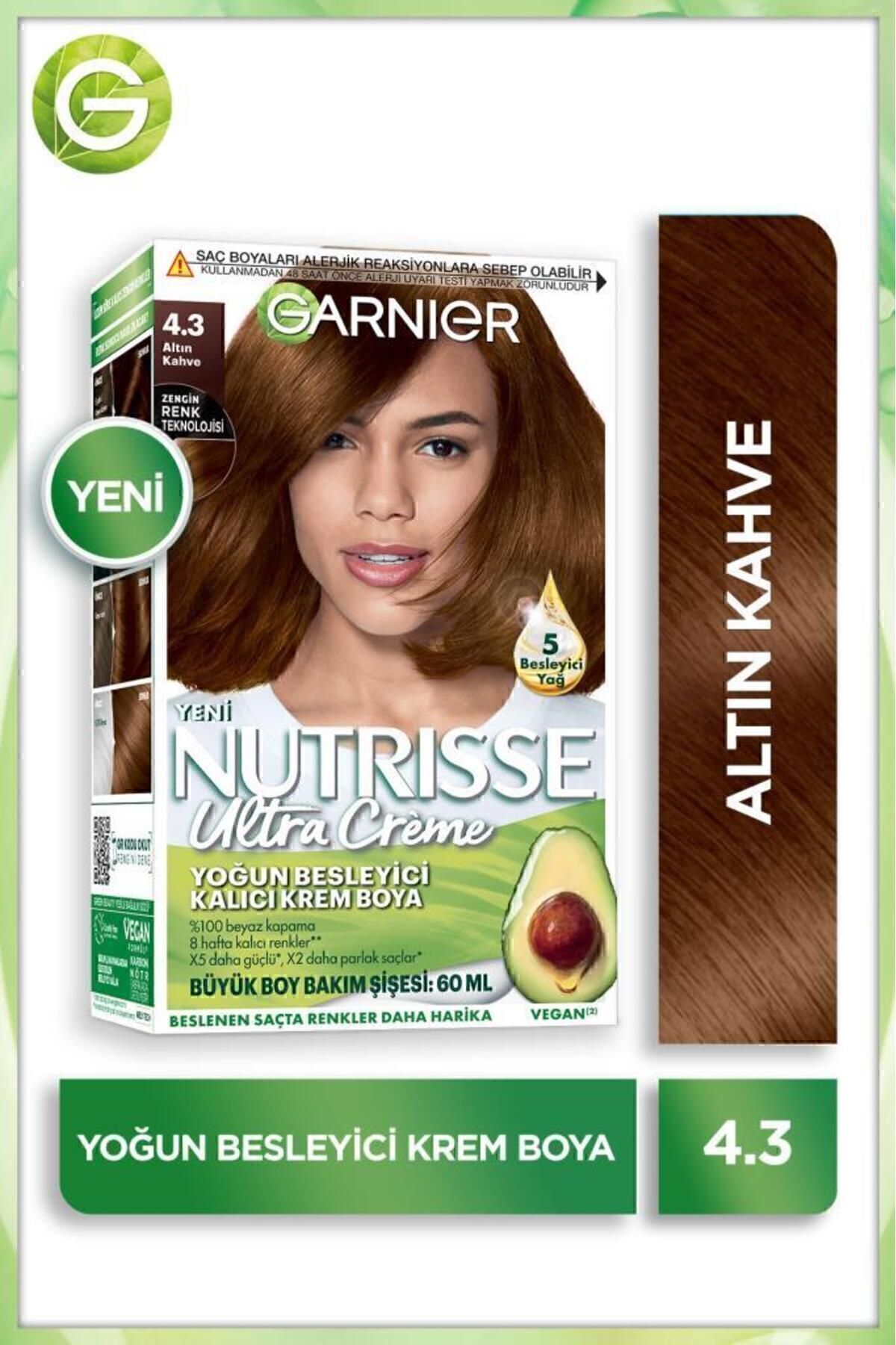 Garnier Nutrisse Yoğun Besleyici Saç Boyası 4.3