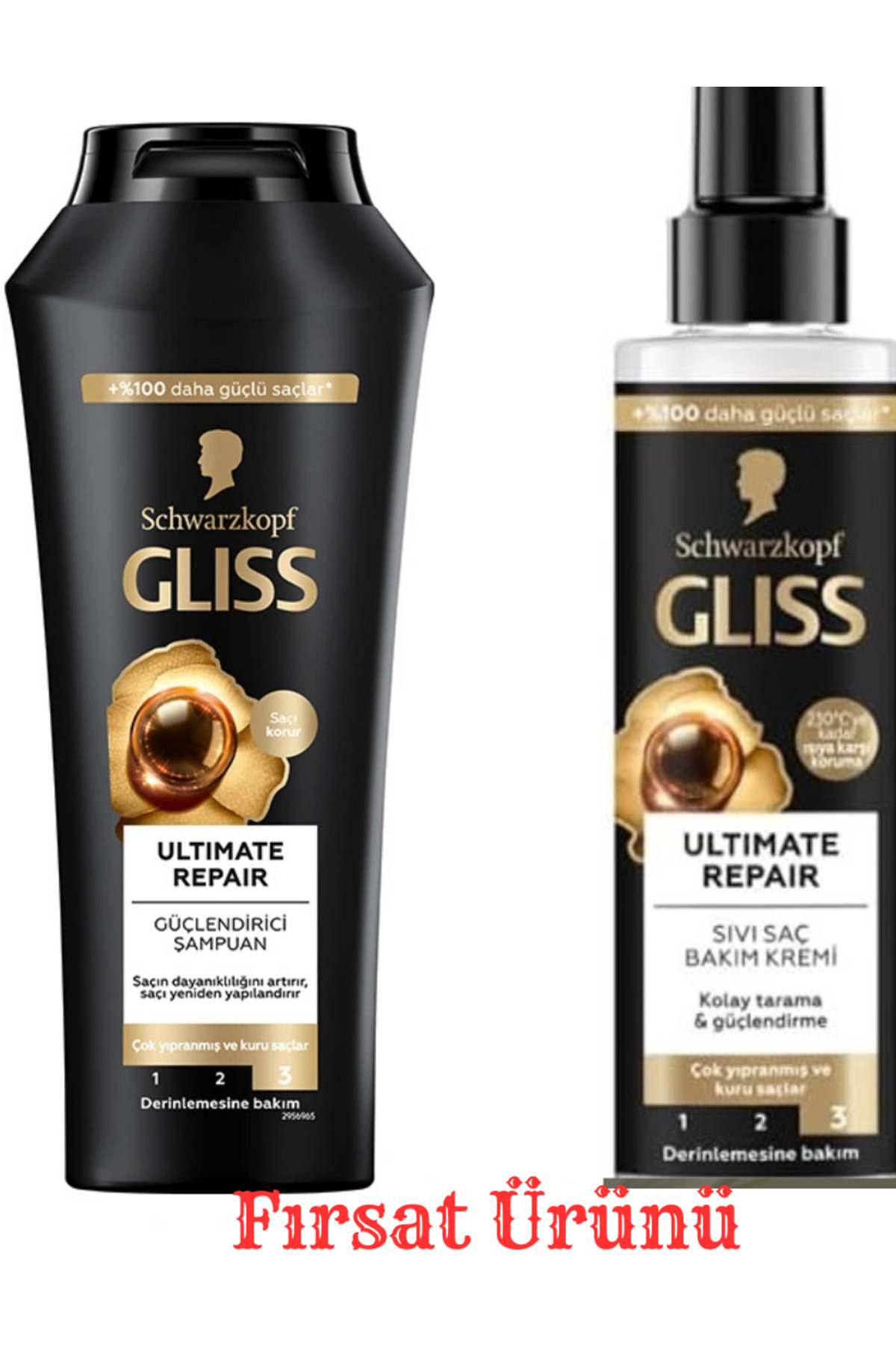 Gliss Ultimate Repair Şampuan 400 ml & Sıvı Saç Kremi 200ml Ultimate Repair 200 ml