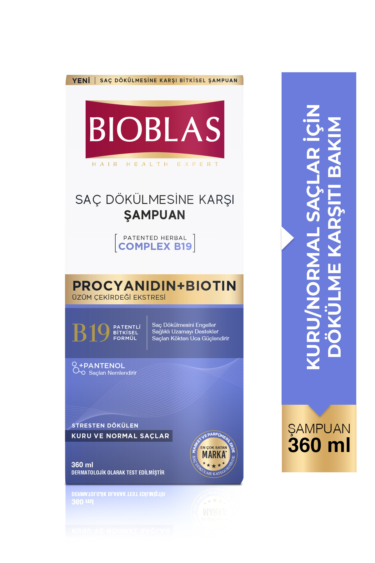 Bioblas Procyanıdın & Biotin Dökülen Saçlar için Anti Stres Şampuanı 360 ml - Dökülme Karşıtı Şampuan