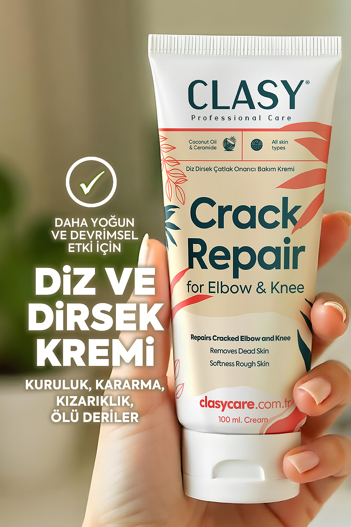 Clasy Care El, Diz Ve Dirsek Bakım Kremi - Çatlamış, Kurumuş, Koyulaşmış Sert Deriye Karşı