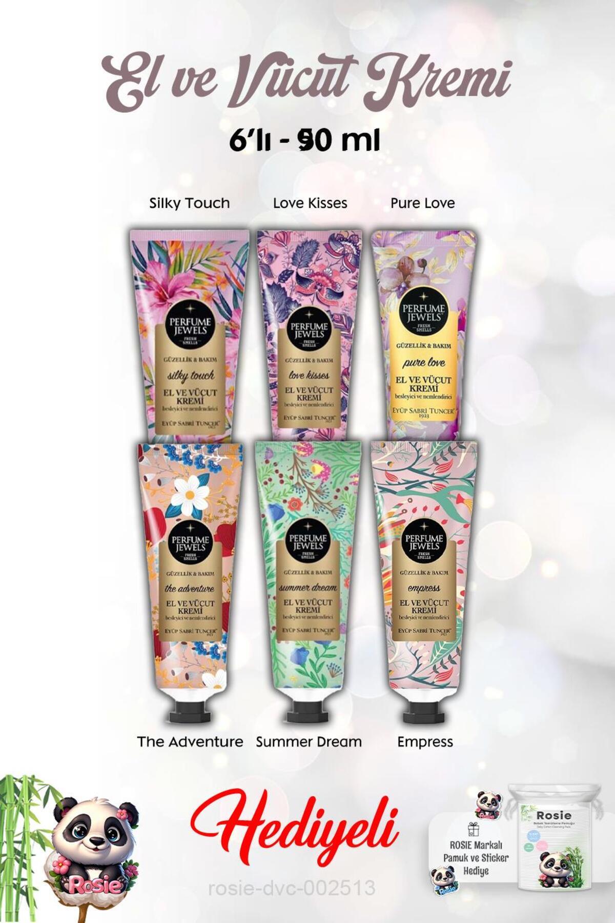 Eyüp Sabri Tuncer El Kremi 6'lı Empress, The Adventure, Summer Dream, Pure Love, Silky Touch, Love Kisses, 50 ml ve Ro