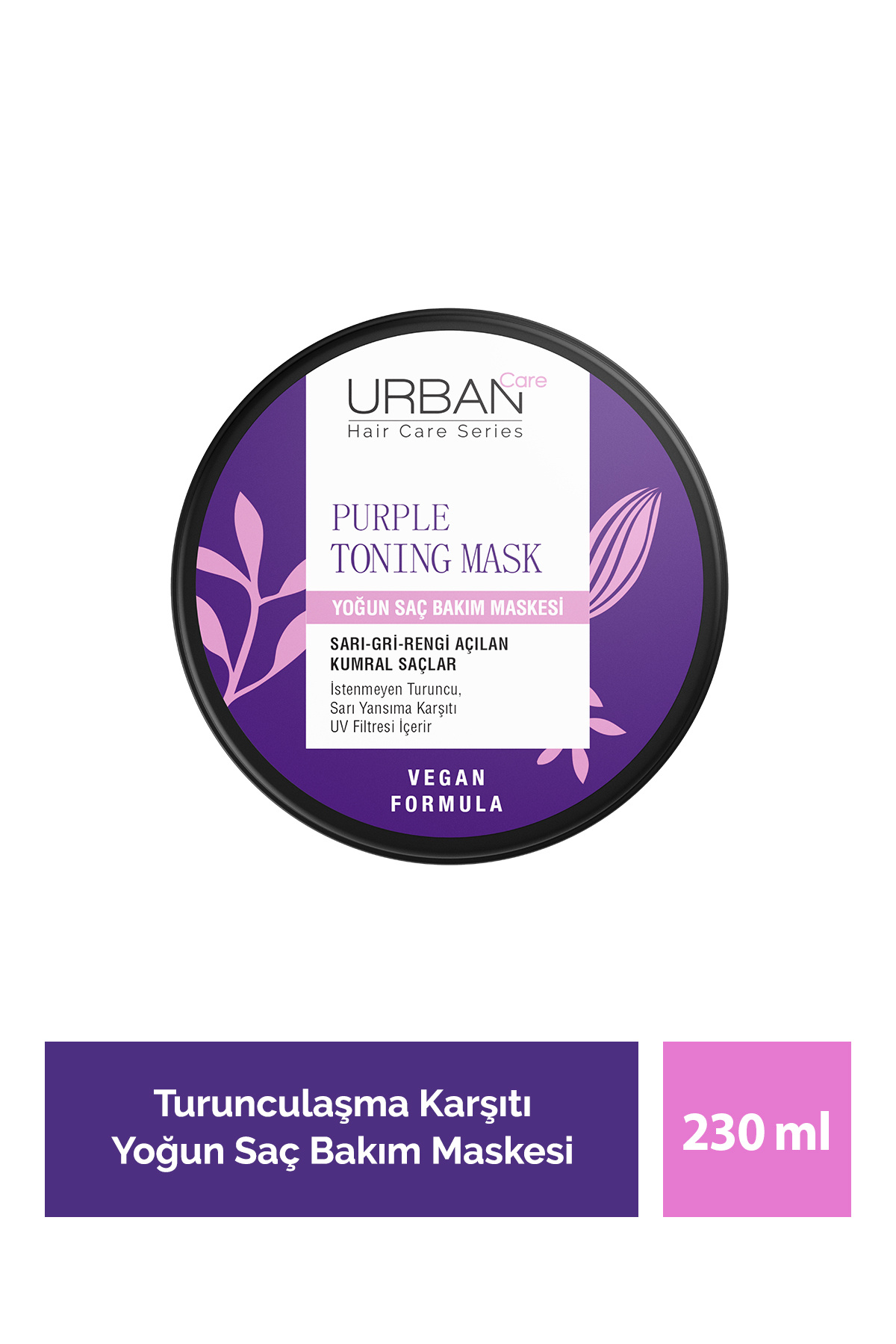 Urban Care Turunculaşma Karşıtı Mor Yoğun Saç Bakım Maskesi-230ml-vegan