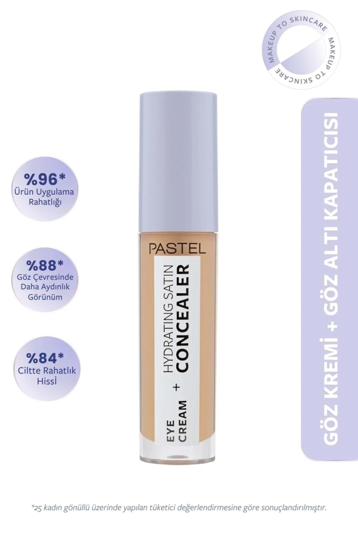 Pastel Göz Kremi Nemlendirici Saten Kapatıcı - Göz Kremi Göz Altı Kapatıcı 66 Deep Medium4,3 ml
