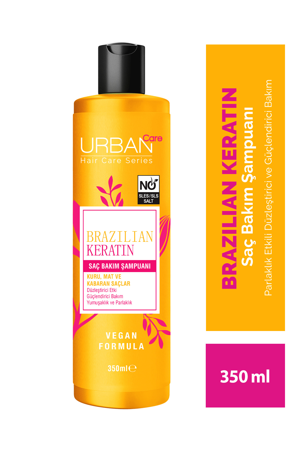 Urban Care Brezilya Keratin Düzleştirici Etkili Saç Bakım Şampuanı 350 ml-vegan