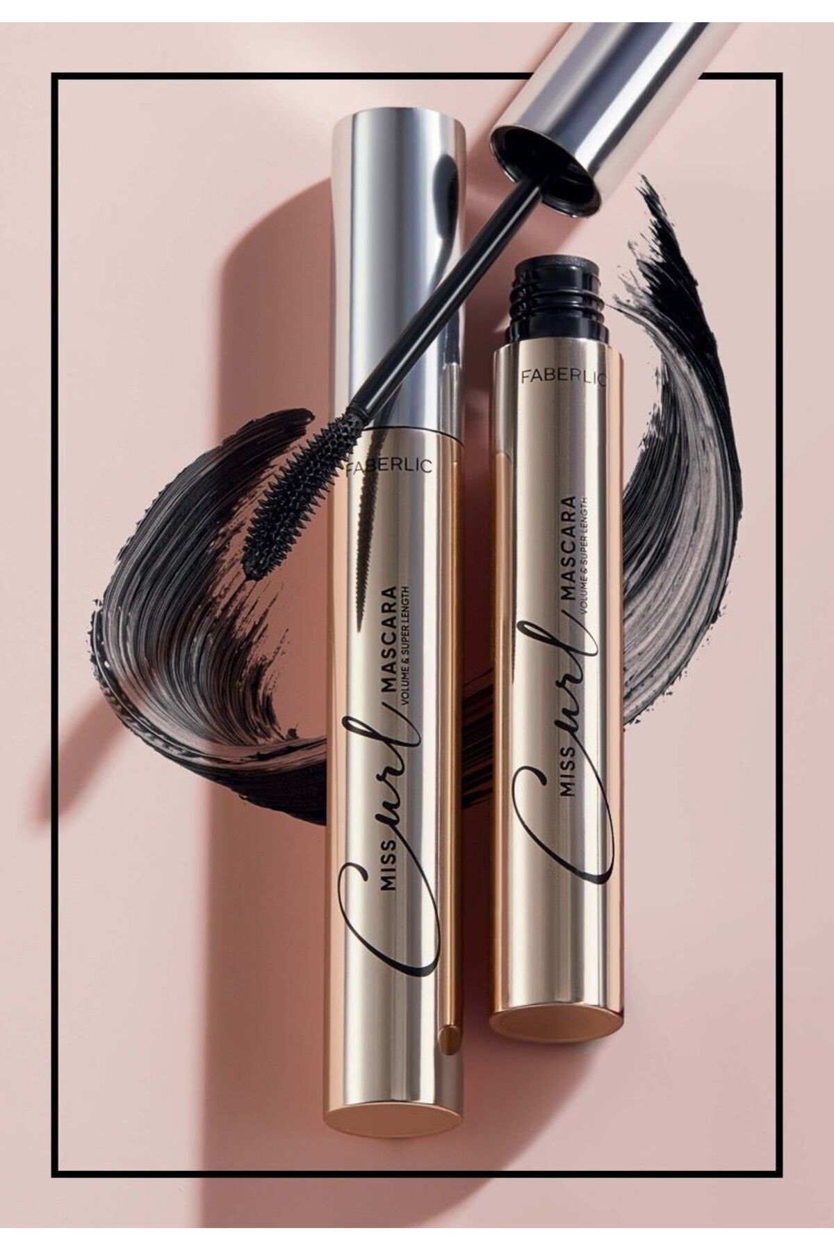 Faberlic Miss Curl maskara, koyu siyah*56761