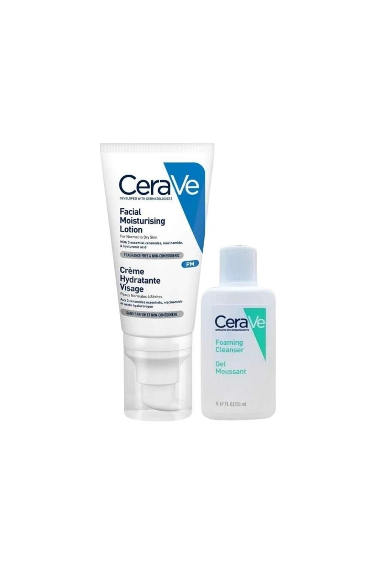 CeraVe YÜZ KREMİ NORMAL KURUYA DÖNÜK CİLT 52ML+KÖPÜREN TEMİZLEYİCİ HEDİYE