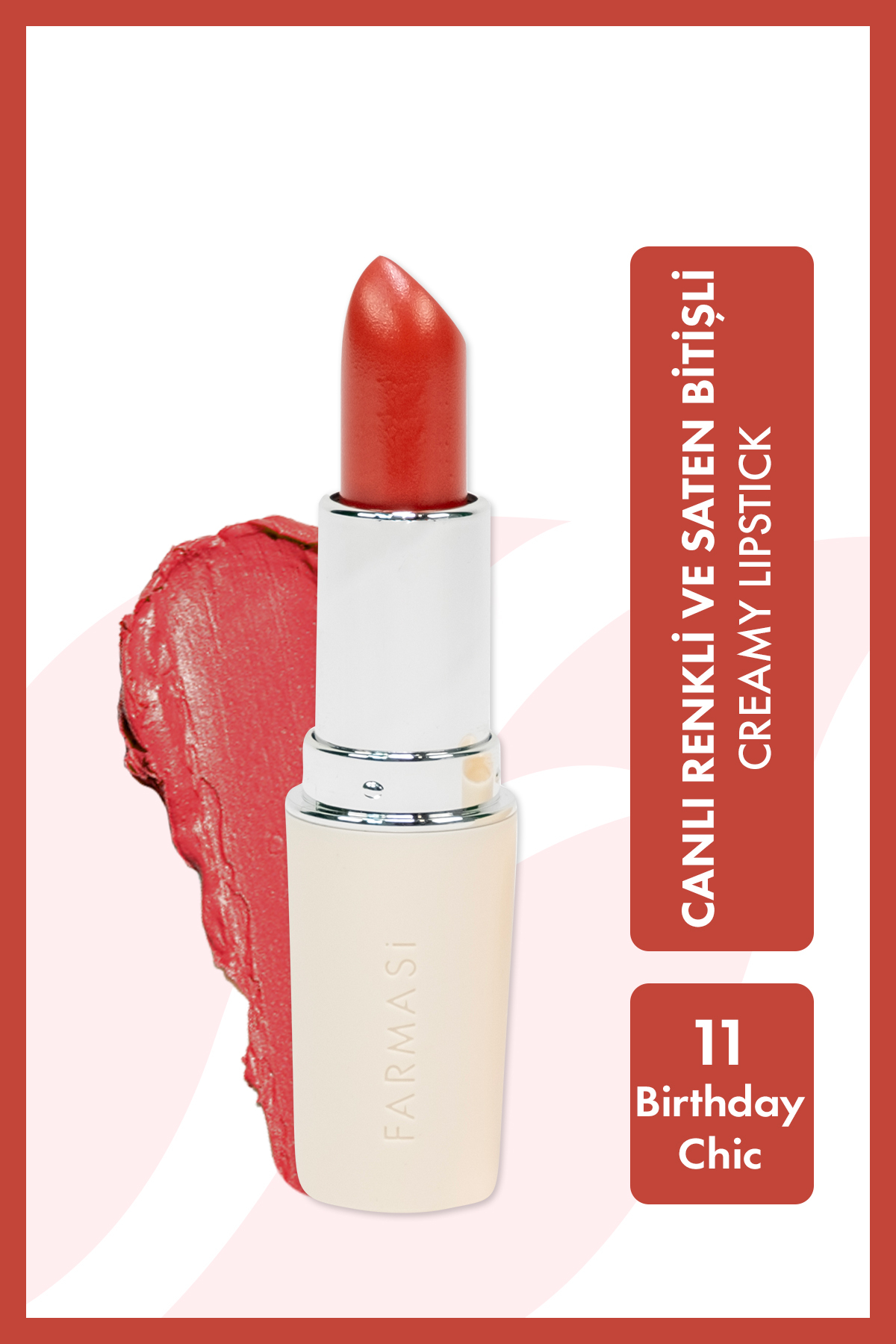 Farmasi Creamy Lipstick 11 Bırthday Chıc 4 gr