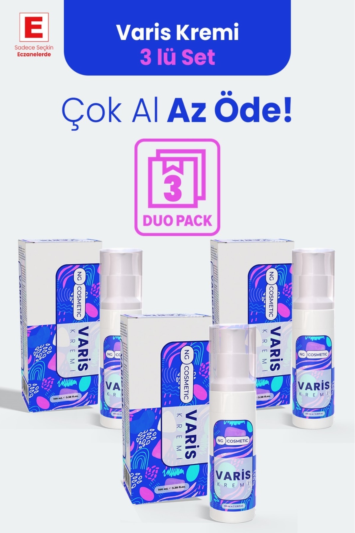 NG Kozmetik V.aris Kremi 3'lü Set (100 ML X 3 ADET)