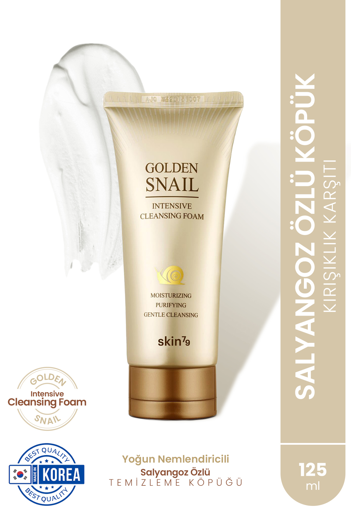 Skin79 Golden Snail Intensive Foam-kırışıklık Karşıtı Yoğun Nemlendirici Temizleme Köpüğü-125ml