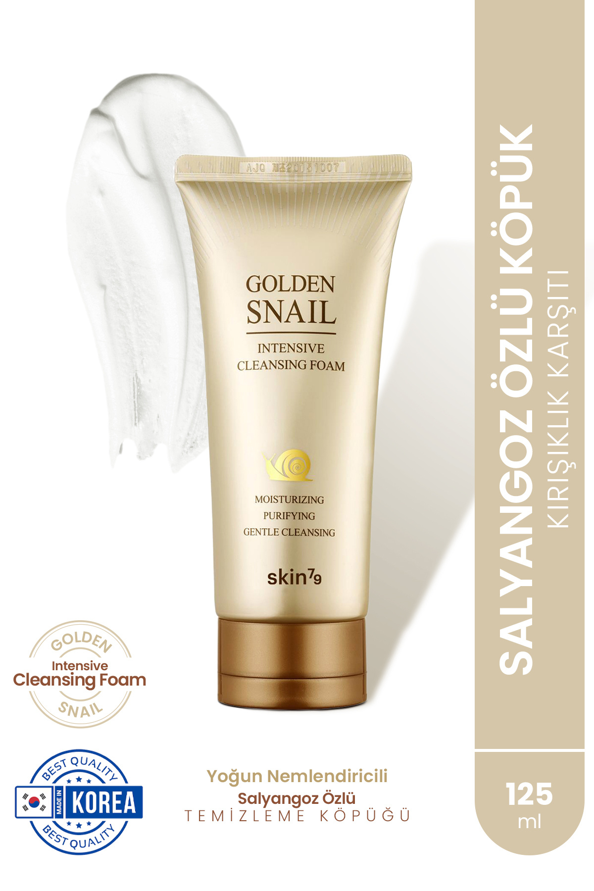Skin79 Golden Snail Intensive Foam-kırışıklık Karşıtı Yoğun Nemlendirici Temizleme Köpüğü-125ml