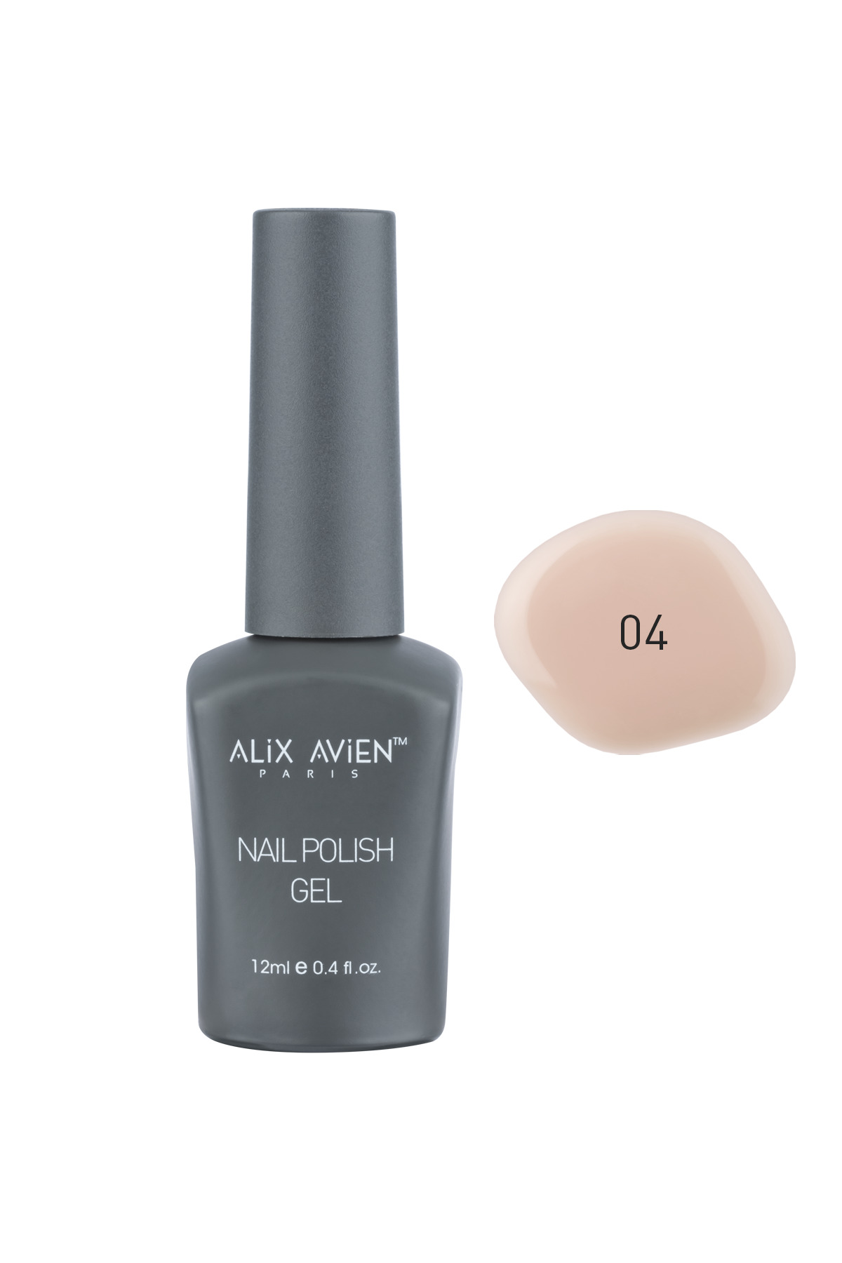 Alix Avien Uv Kalıcı Bej Jel Oje 04 - Gel Polish - 12 Ml