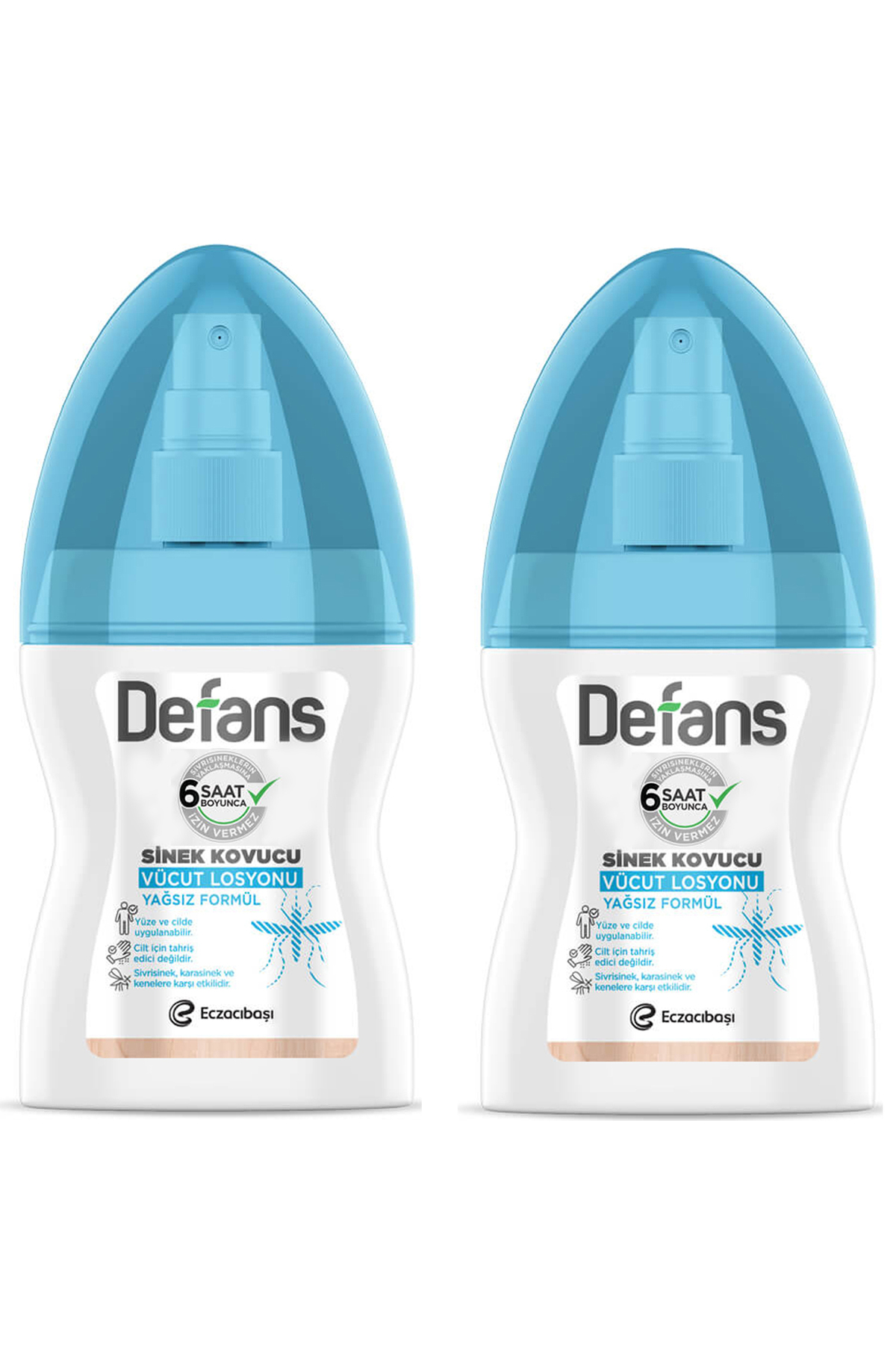 Defans Sinek Kovucu Vücut Losyonu Yağsız Formül 100 ml 2 ADET