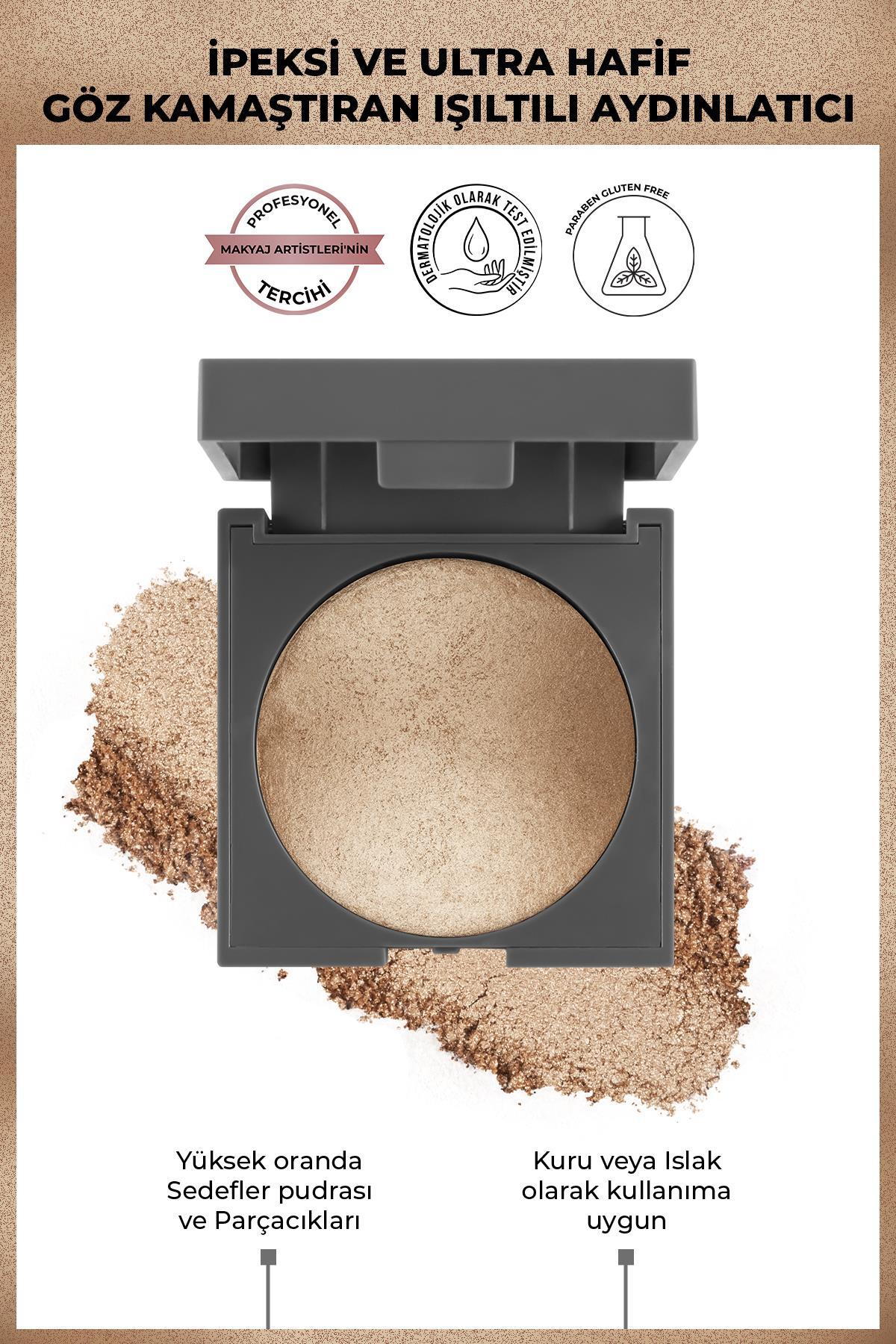 Alix Avien Işıltılı Aydınlatıcı - Baked Highlighter 02 Golden Glow - 11 G