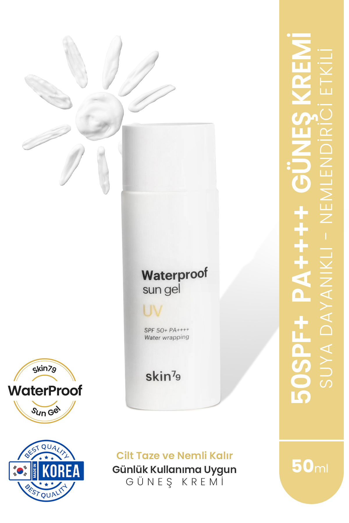 Skin79 Water Wrappıng Waterproof Sun Gel - Su Geçirmez Jel Yüz Güneş Kremi Spf50 Pa 50ml