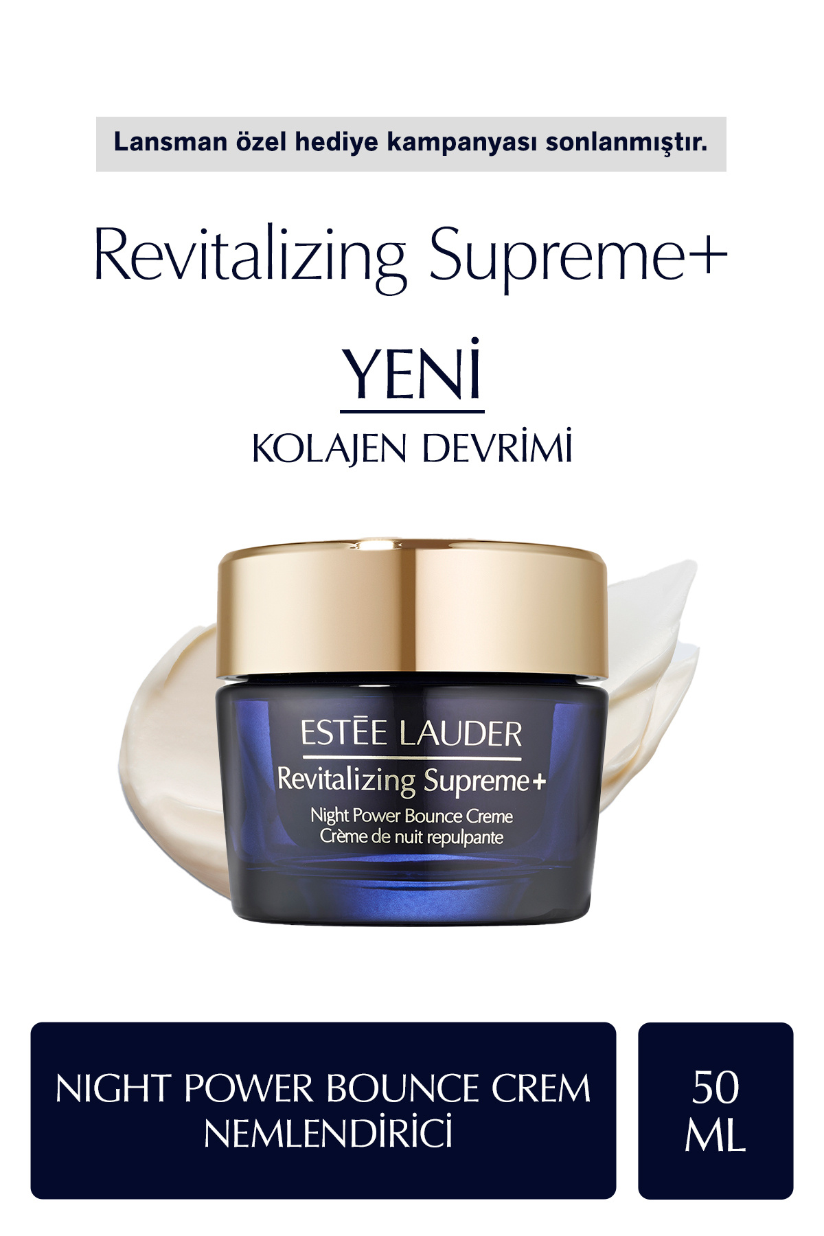 Estee Lauder - Revitalizing Supreme Night Kırışıklıkları ve Cizgileri Azaltıcı ve Nemlendirici Gece Kremi 50ml