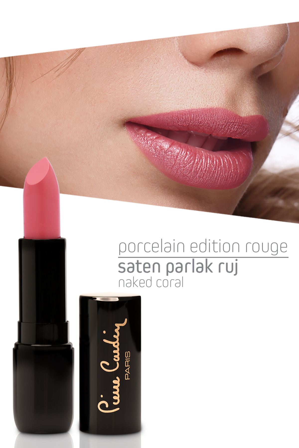 Pierre Cardin Porcelain Edition Lipstick - Naked Coral - 223