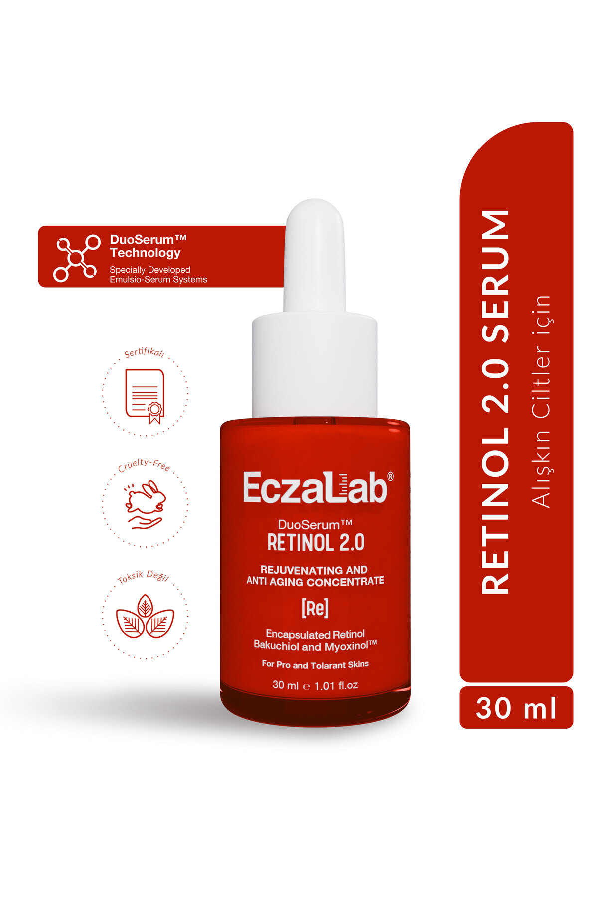 eczalab Renewage Retinol 2.0 Duoserum® | Yaşlanma Karşıtı & Cilt Yenileyici Ileri Seviye | %1 Retinol