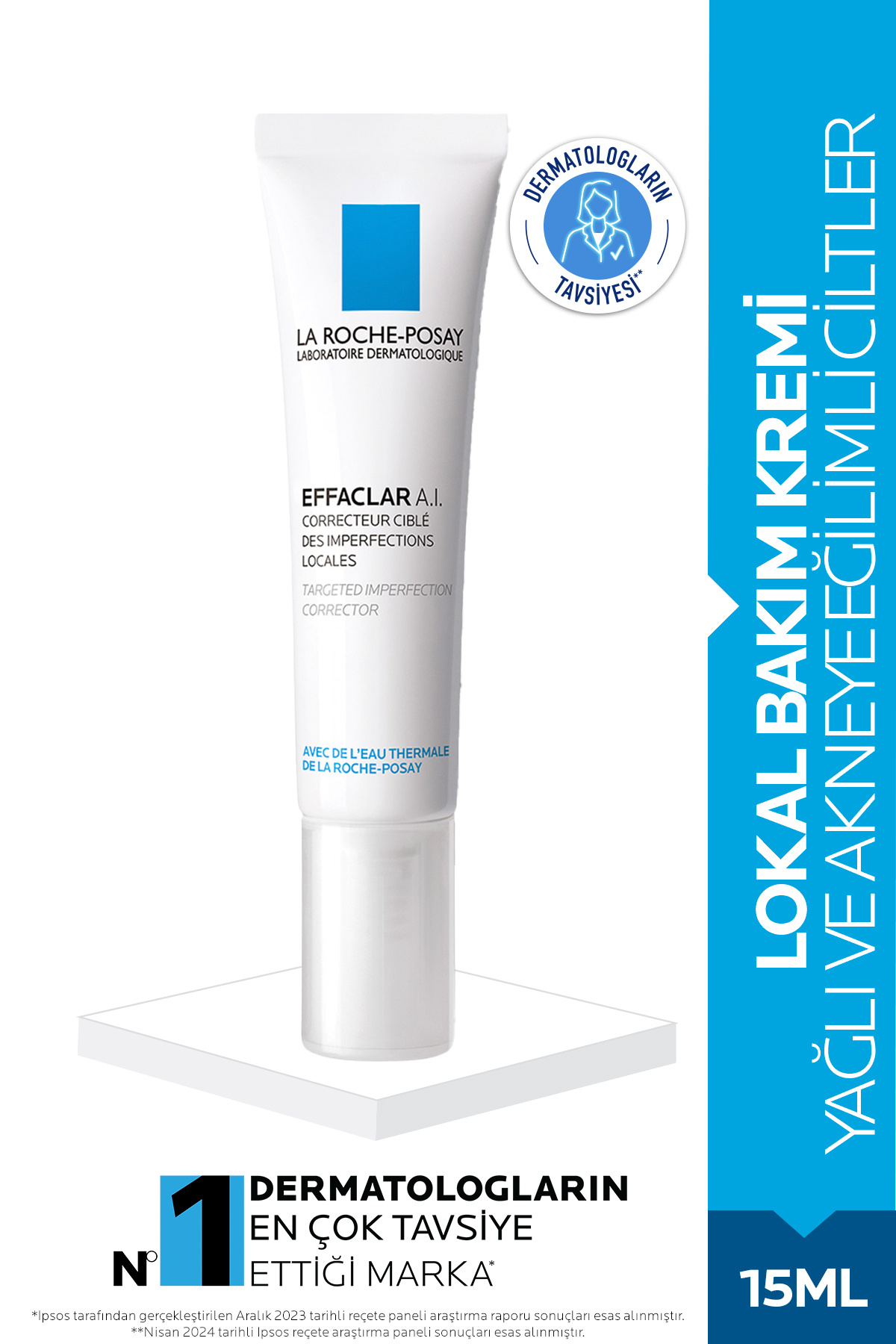 La Roche Posay Effaclar A.I. 15 ml - Karşıtı Krem