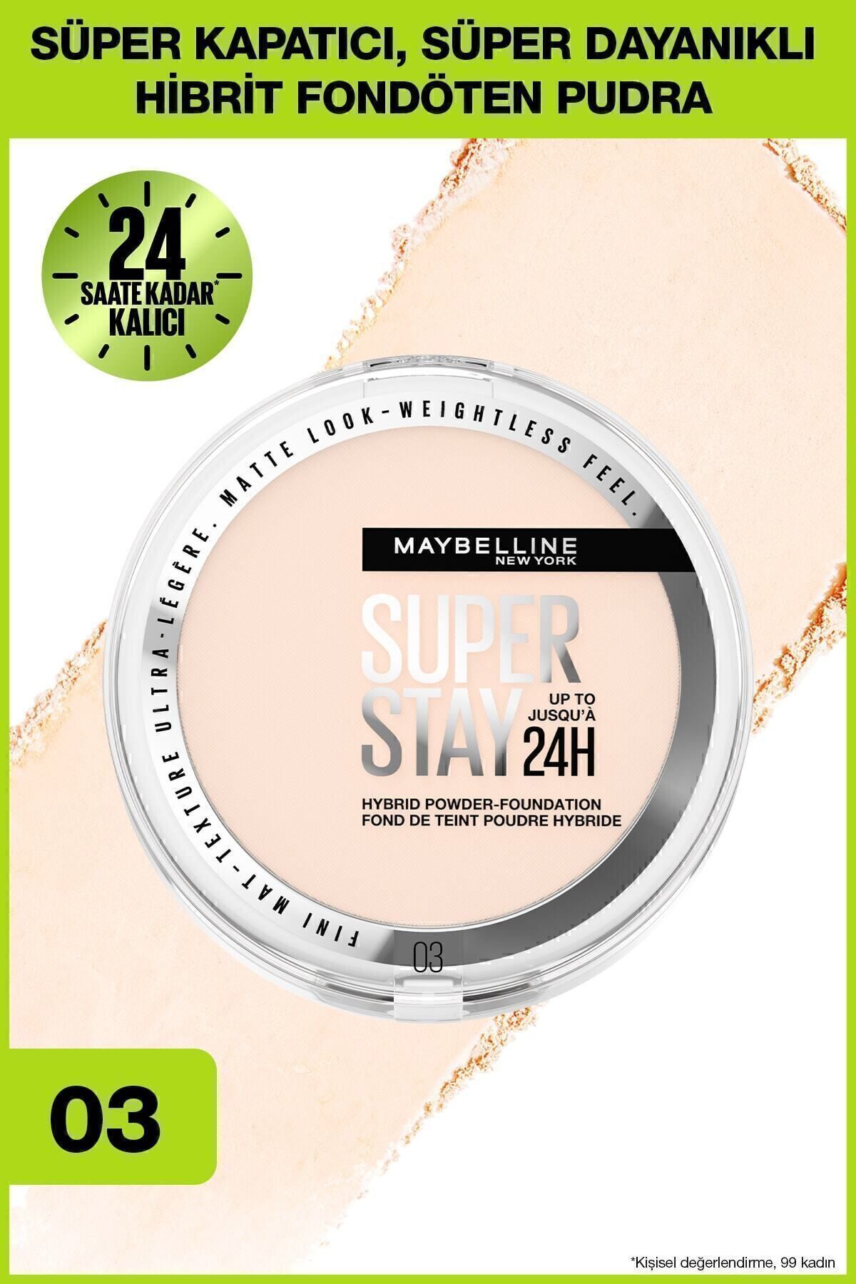 Maybelline New York SUPERSTAY HİBRİT PUDRA 03-