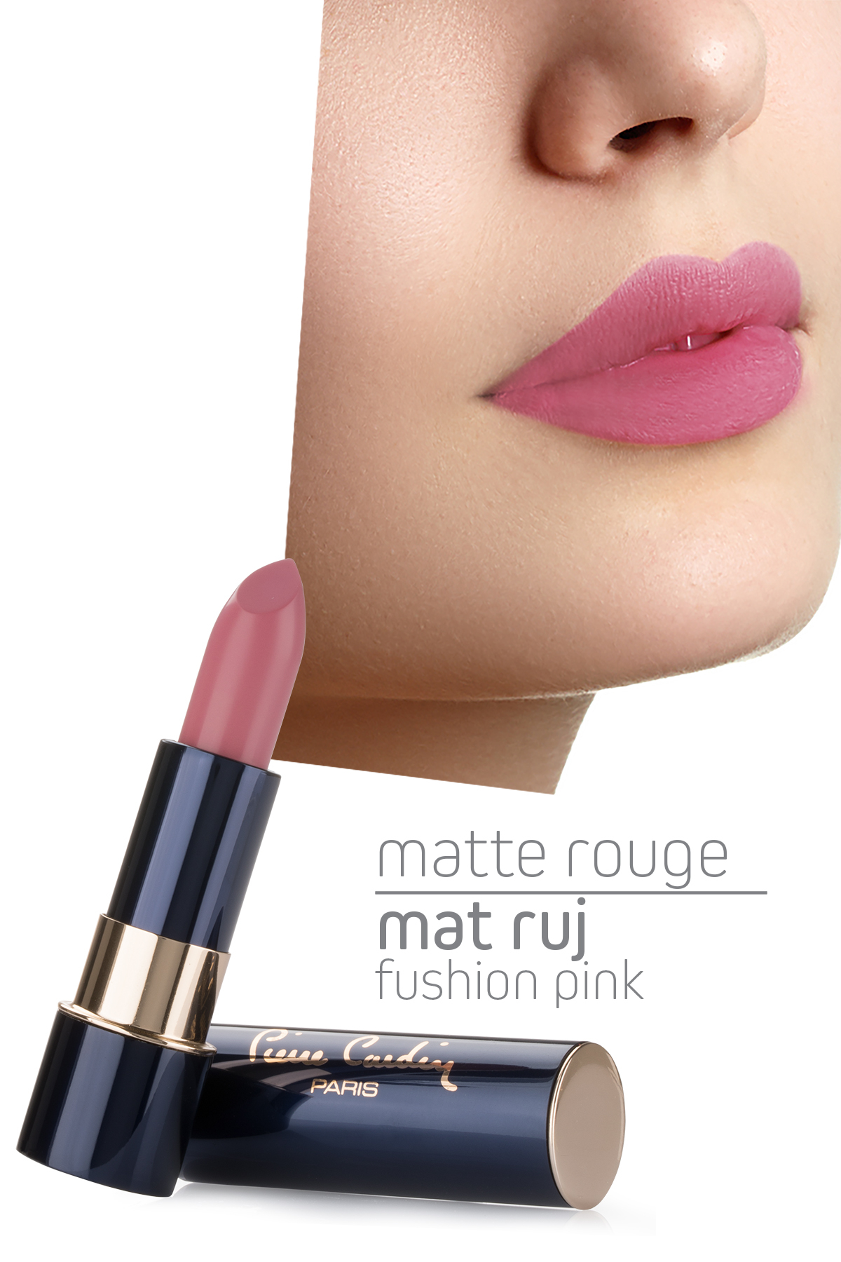 Pierre Cardin Matte Rouge Mat Ruj - Fushion Pink