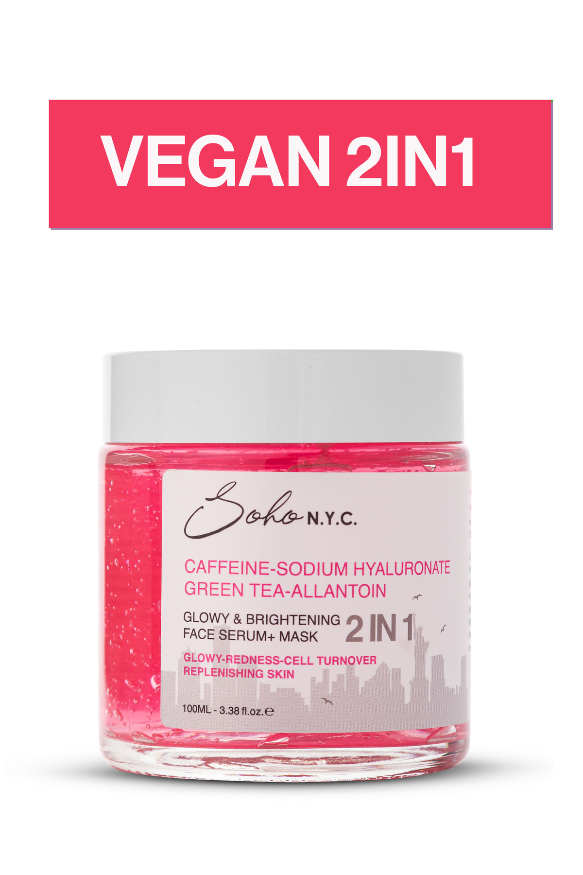 Soho N.Y.C. Vegan Parlaklık Veren- Durulanmayan- Maske Etkili Serum 100 ml
