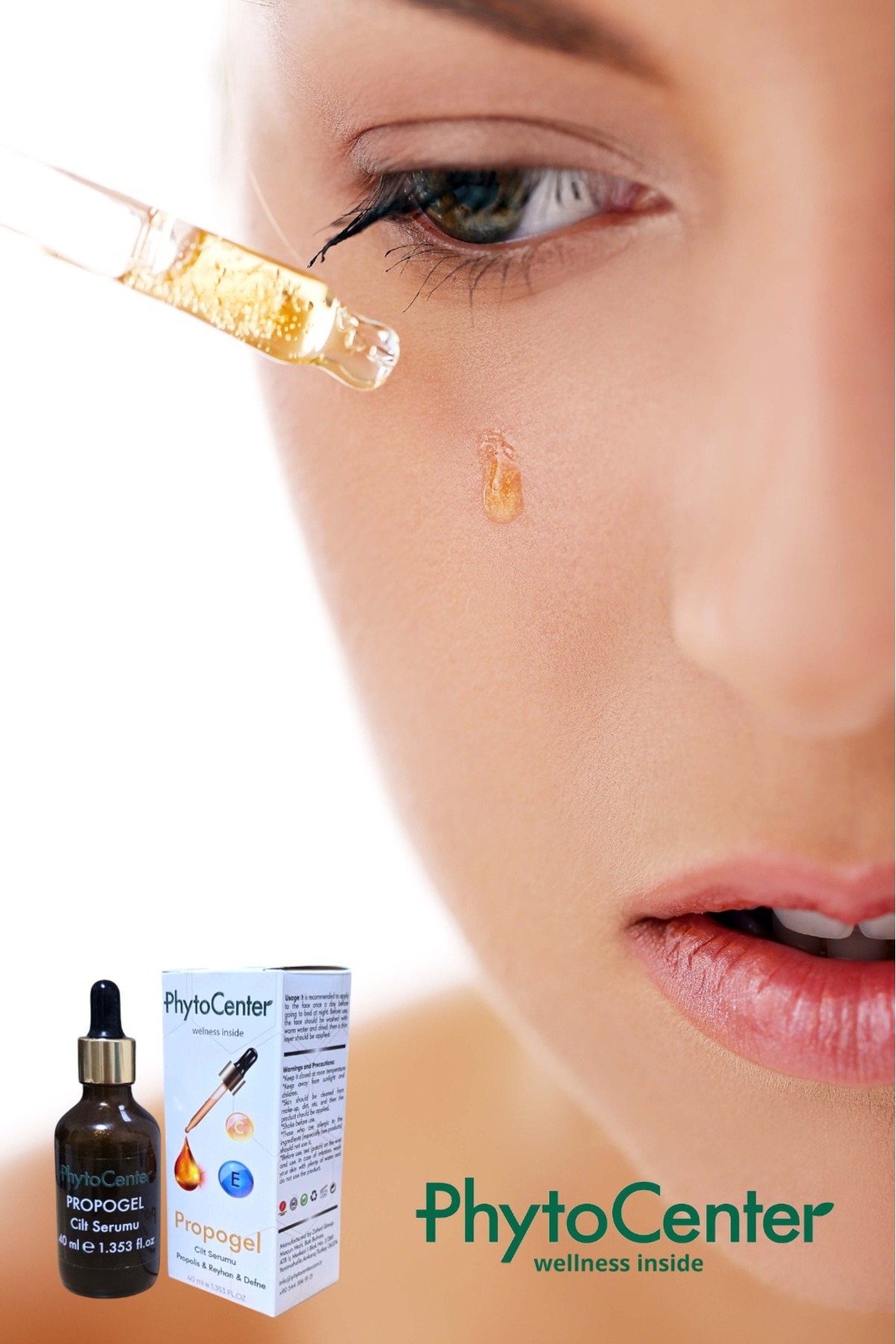 PHYTOCENTER Propogel E Ve C Vitaminli, Aydınlatıcı Cildi Parlatan Mucizevi Serum 40 ML