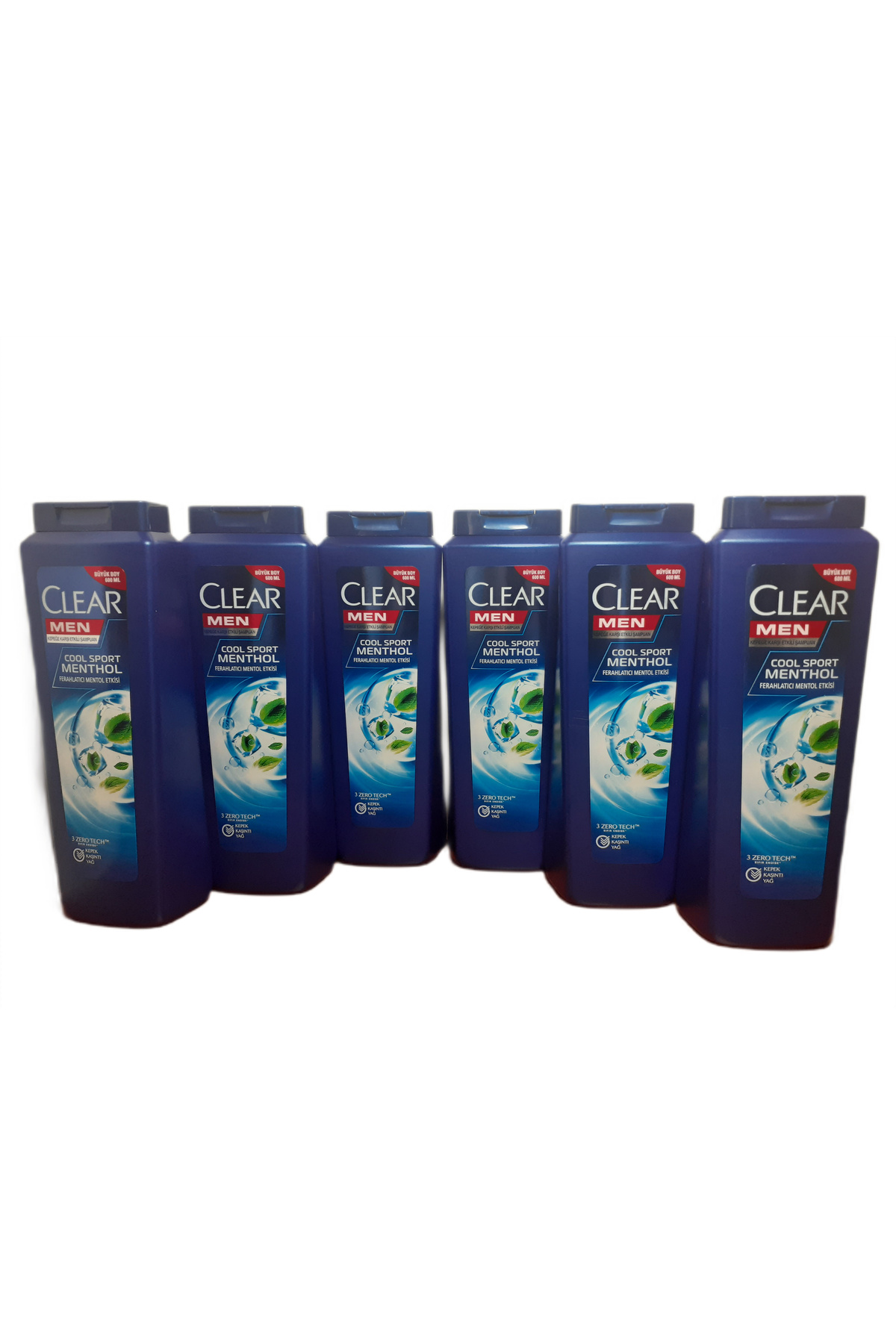 Clear COOL SPORT MENTHOL 600 ML SIVI JEL FORMÜL ŞAMPUAN X 6 ADET