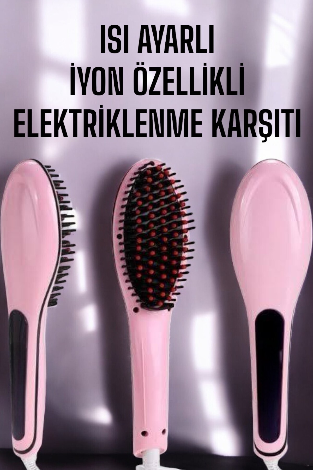 Kaia Life Saç Düzleştirici Tarak Isı Ayarlı Yıpranma Önleyici Düzleştirici Fön Tarak