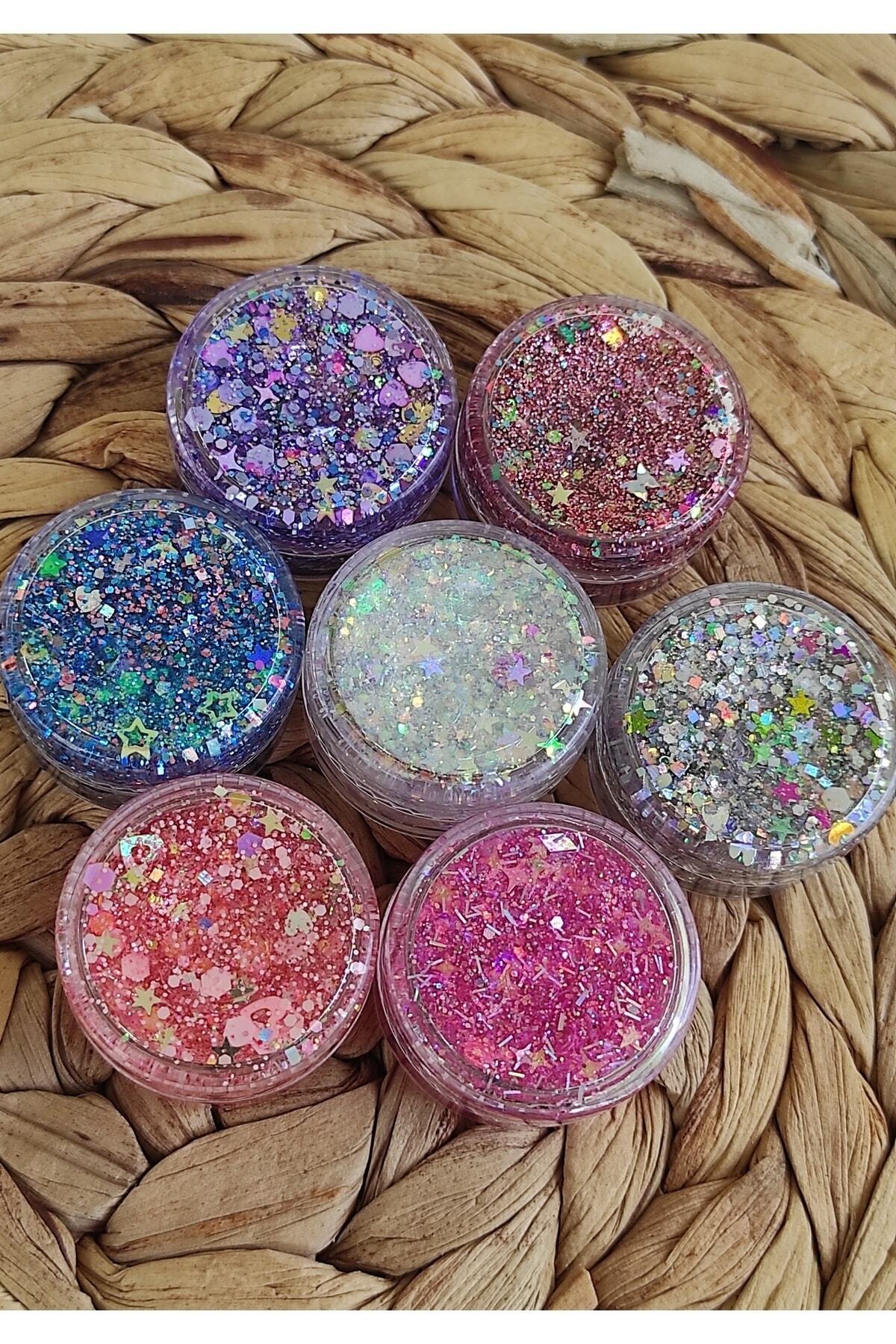 Serashine Glitter Jel Far Simli Jel Far Set Parlak Glitter