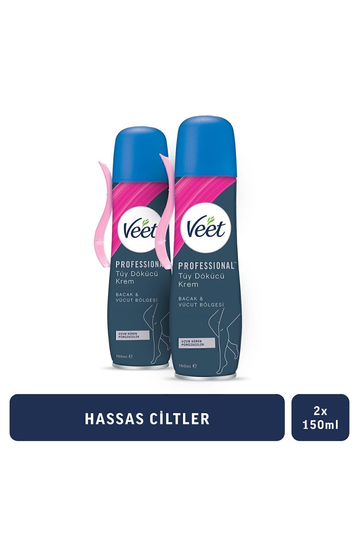 Veet Ağda Tüy Dökücü Sprey Hassas Ciltler 150ml X 2 Adet