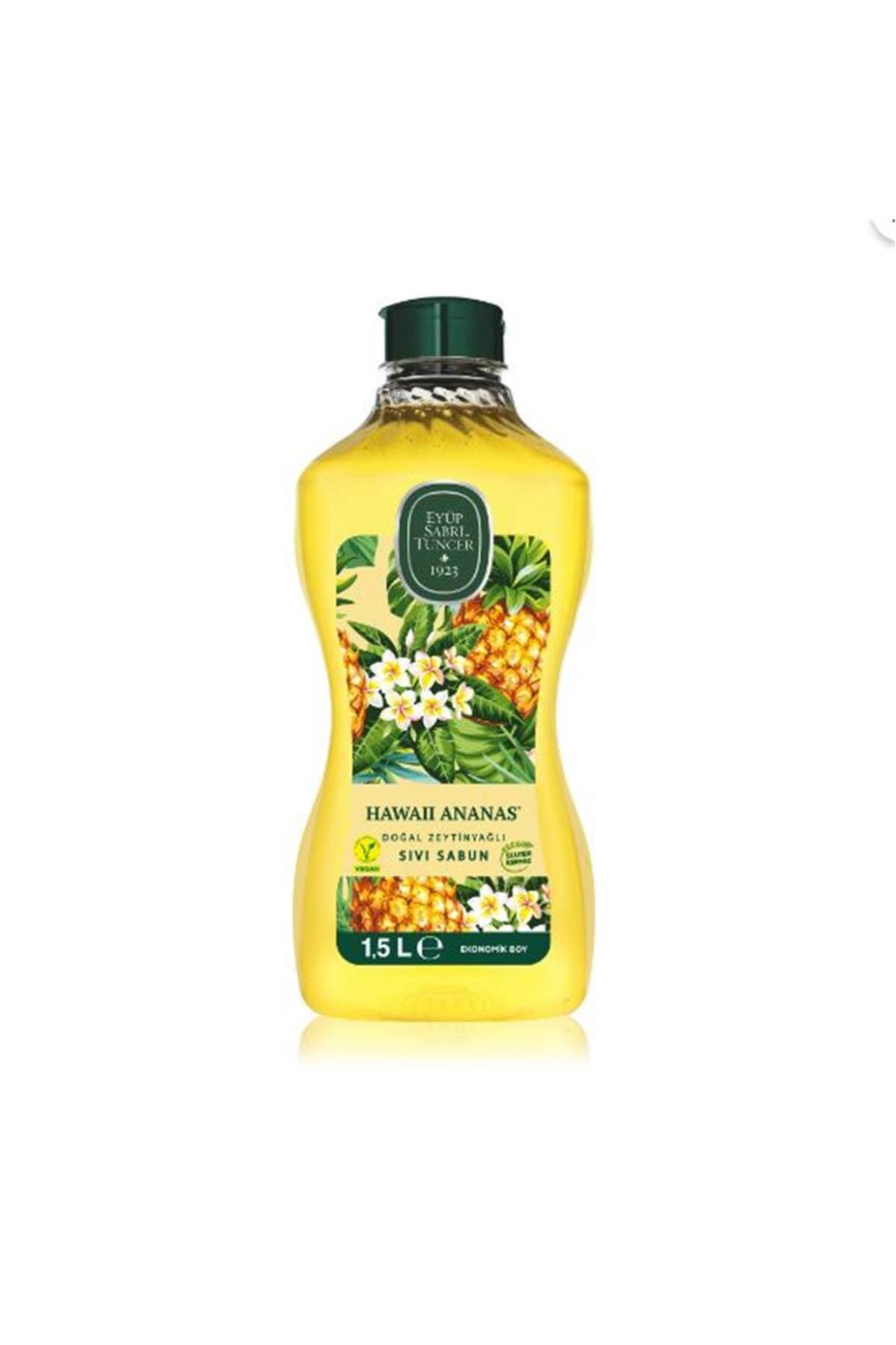 Eyüp Sabri Tuncer 1,5lt Hawaii Ananas Doğal Zeytin Yağlı Sıvı Sabun Pet Şişe