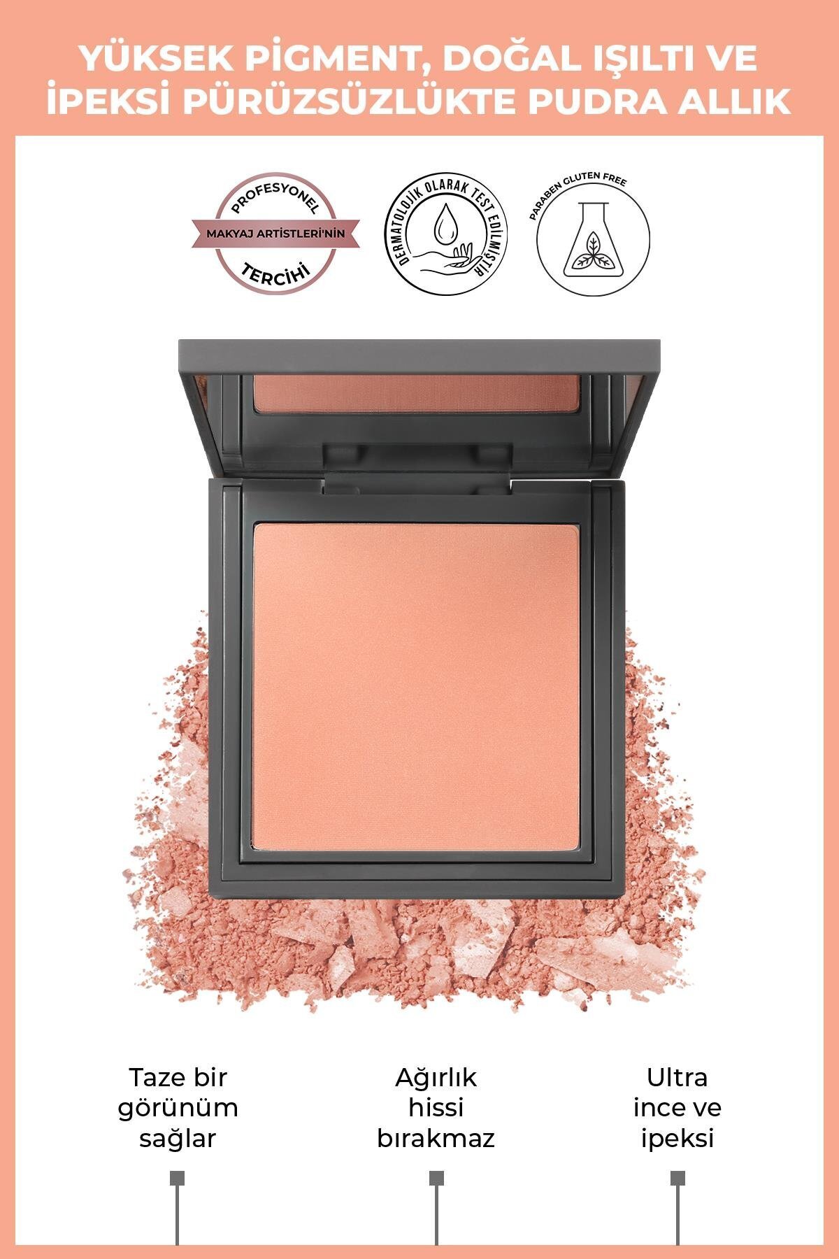 Alix Avien İpeksi Allık - Powder Blush 107 Soft Peach