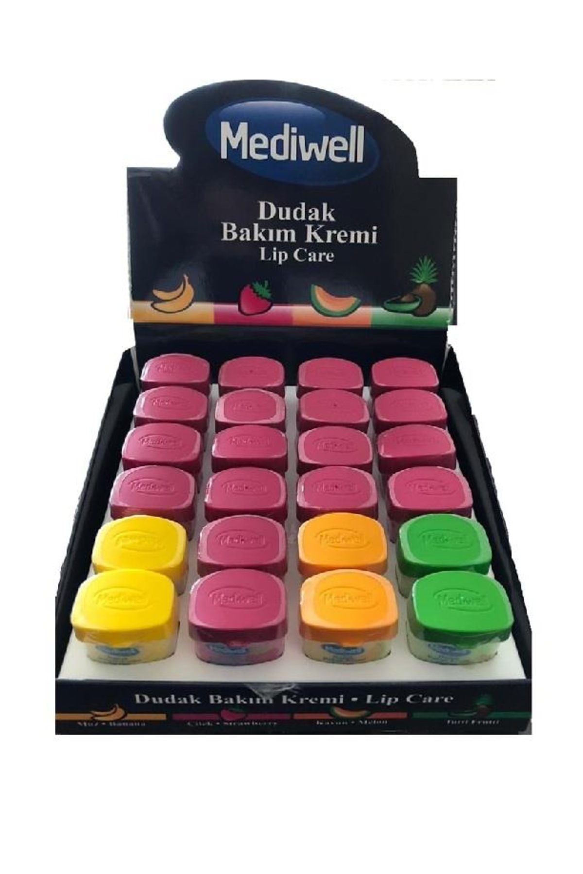 Mediwell Dudak Bakım Kremi Stand 24'lü