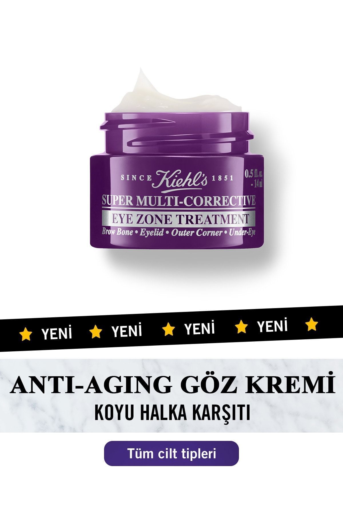 Kiehl's Yaşlanma Karşıtı Kırışıklık & Koyu Halka Karşıtı Bakım Göz Kremi 28 ml